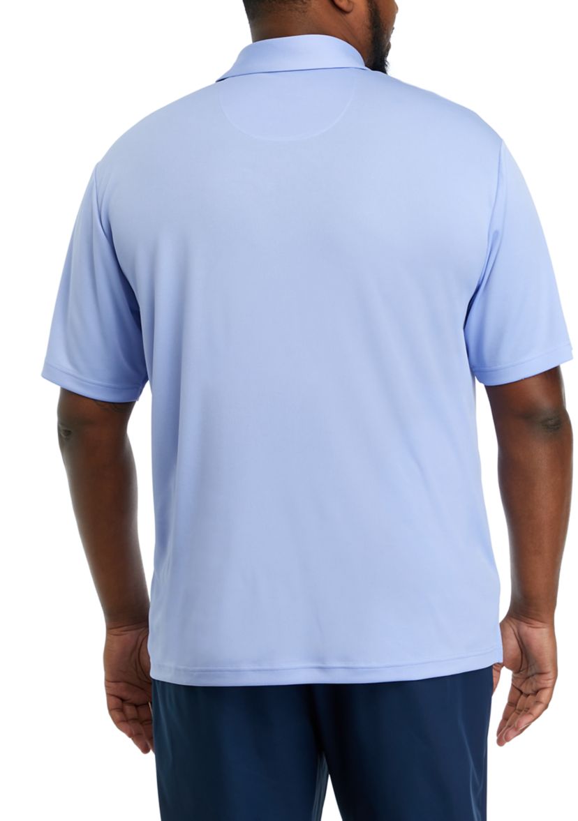 Big & Tall Short Sleeve Solid Airplay Polo Shirt