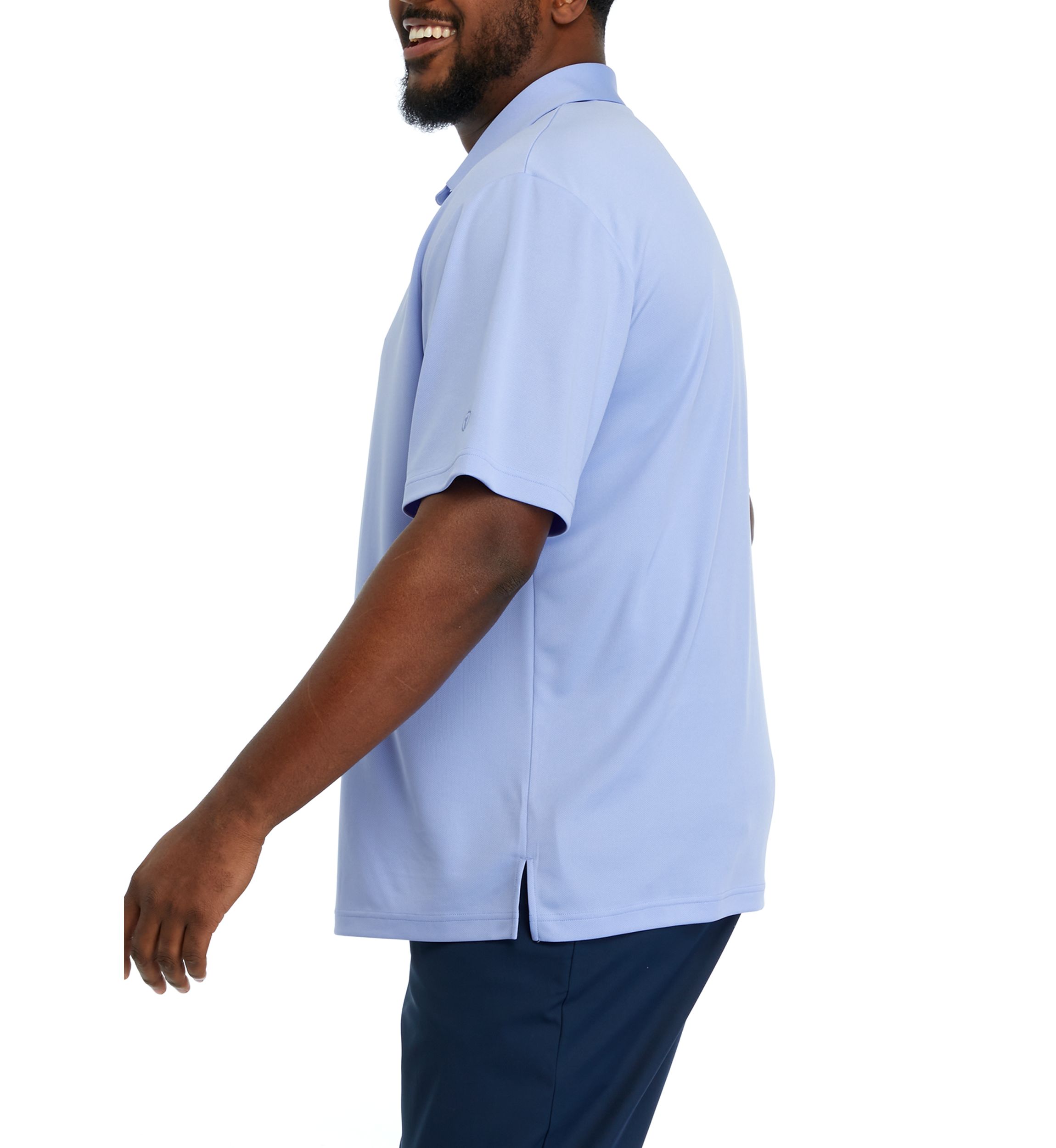 Big & Tall Short Sleeve Solid Airplay Polo Shirt