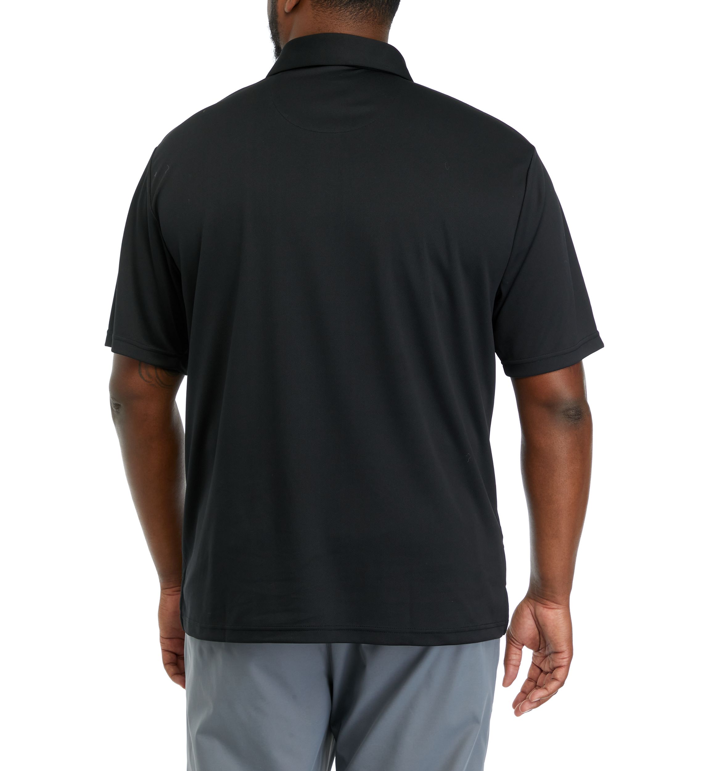 Big & Tall Short Sleeve Solid Airplay Polo Shirt