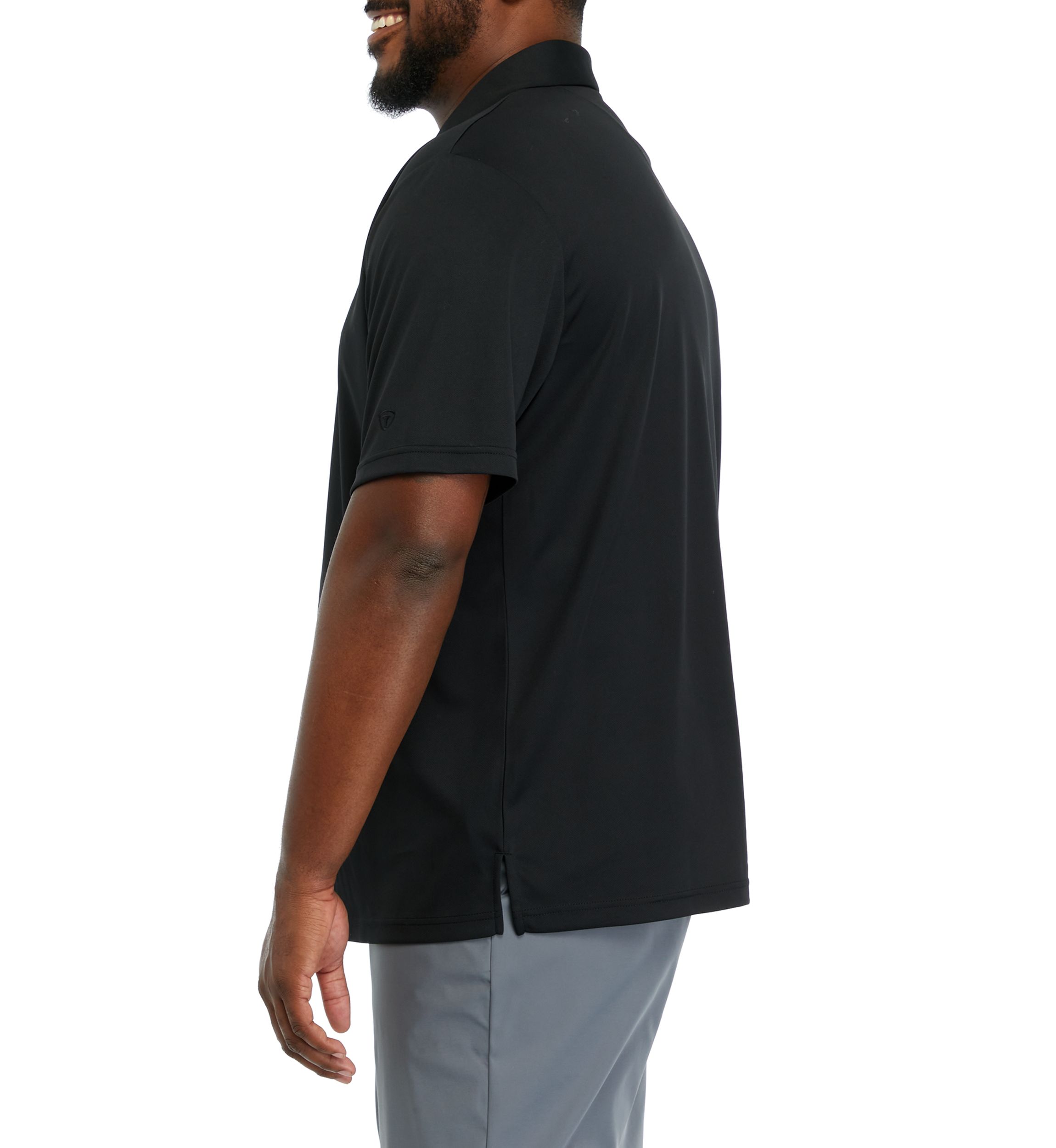 Big & Tall Short Sleeve Solid Airplay Polo Shirt