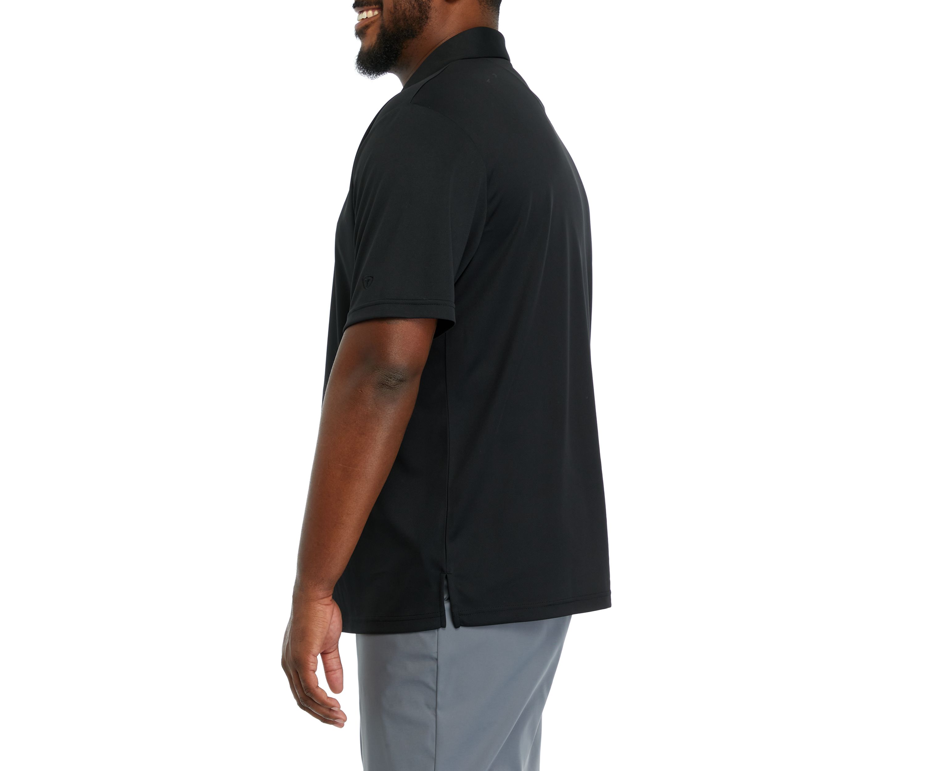 Big & Tall Short Sleeve Solid Airplay Polo Shirt