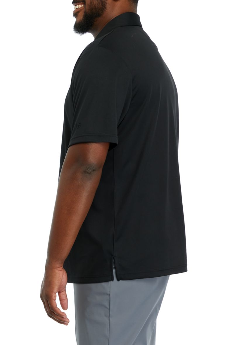 Big & Tall Short Sleeve Solid Airplay Polo Shirt