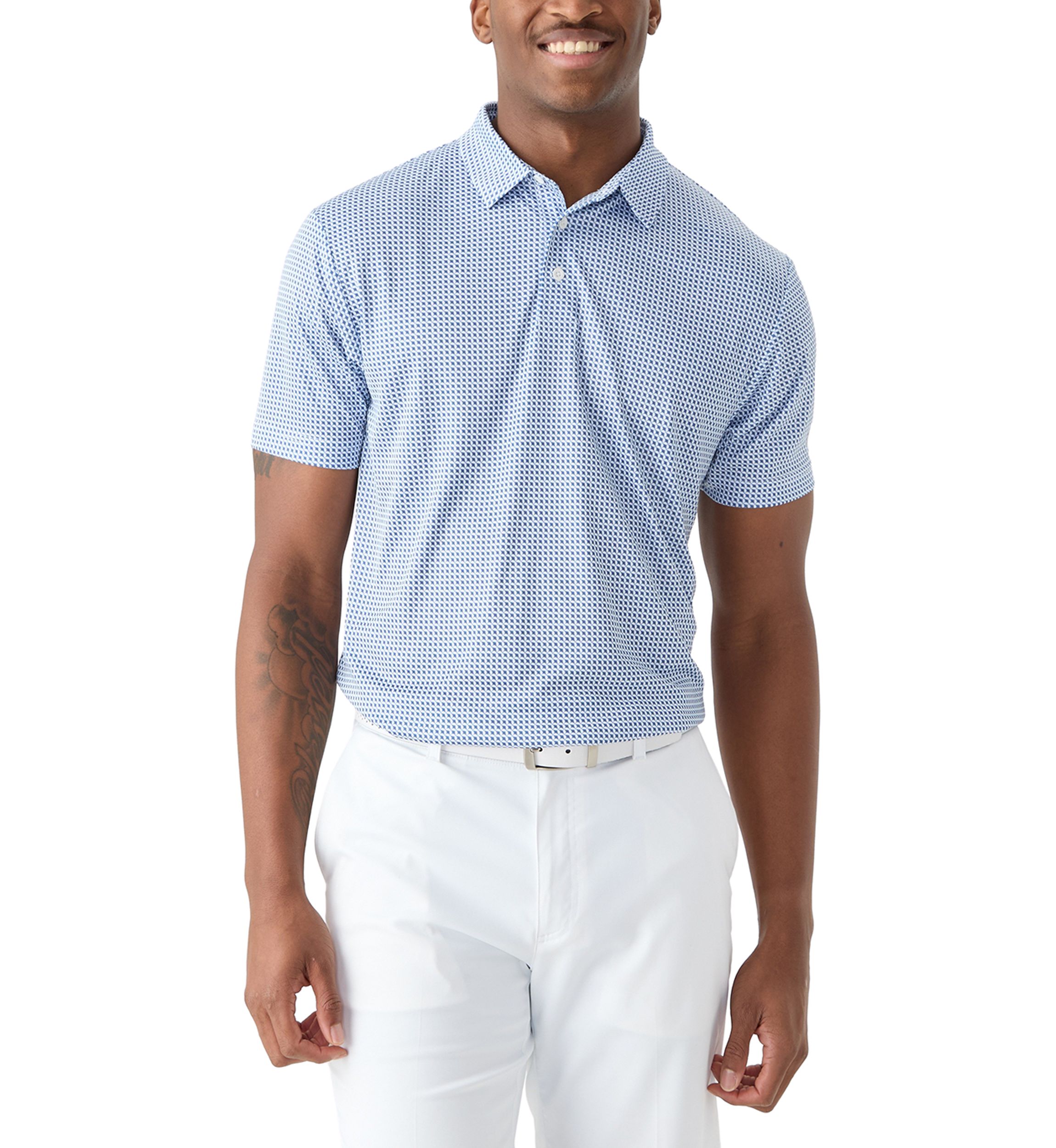 Short Sleeve Stingray Printed Polo Shirt 