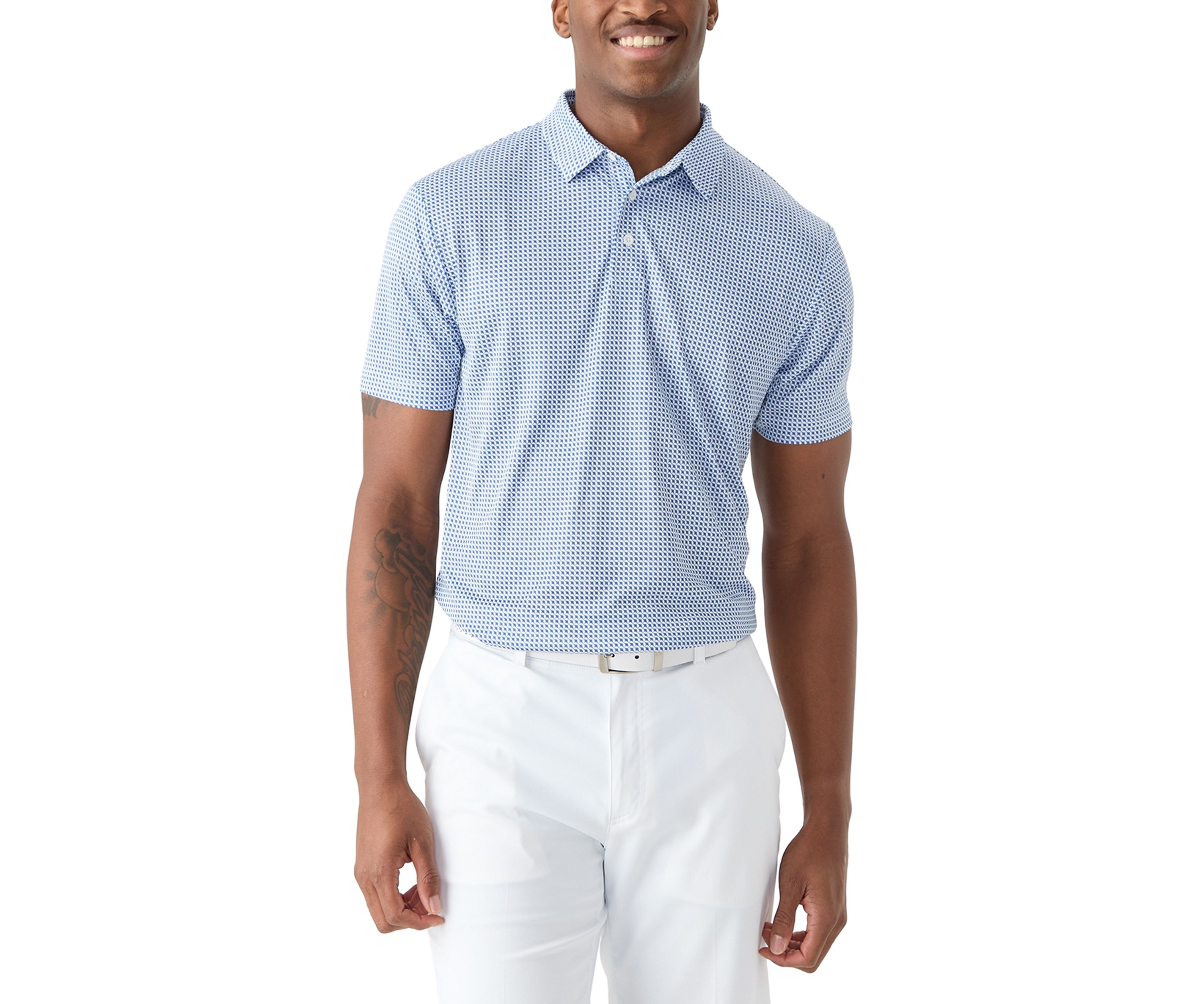 Short Sleeve Stingray Printed Polo Shirt 