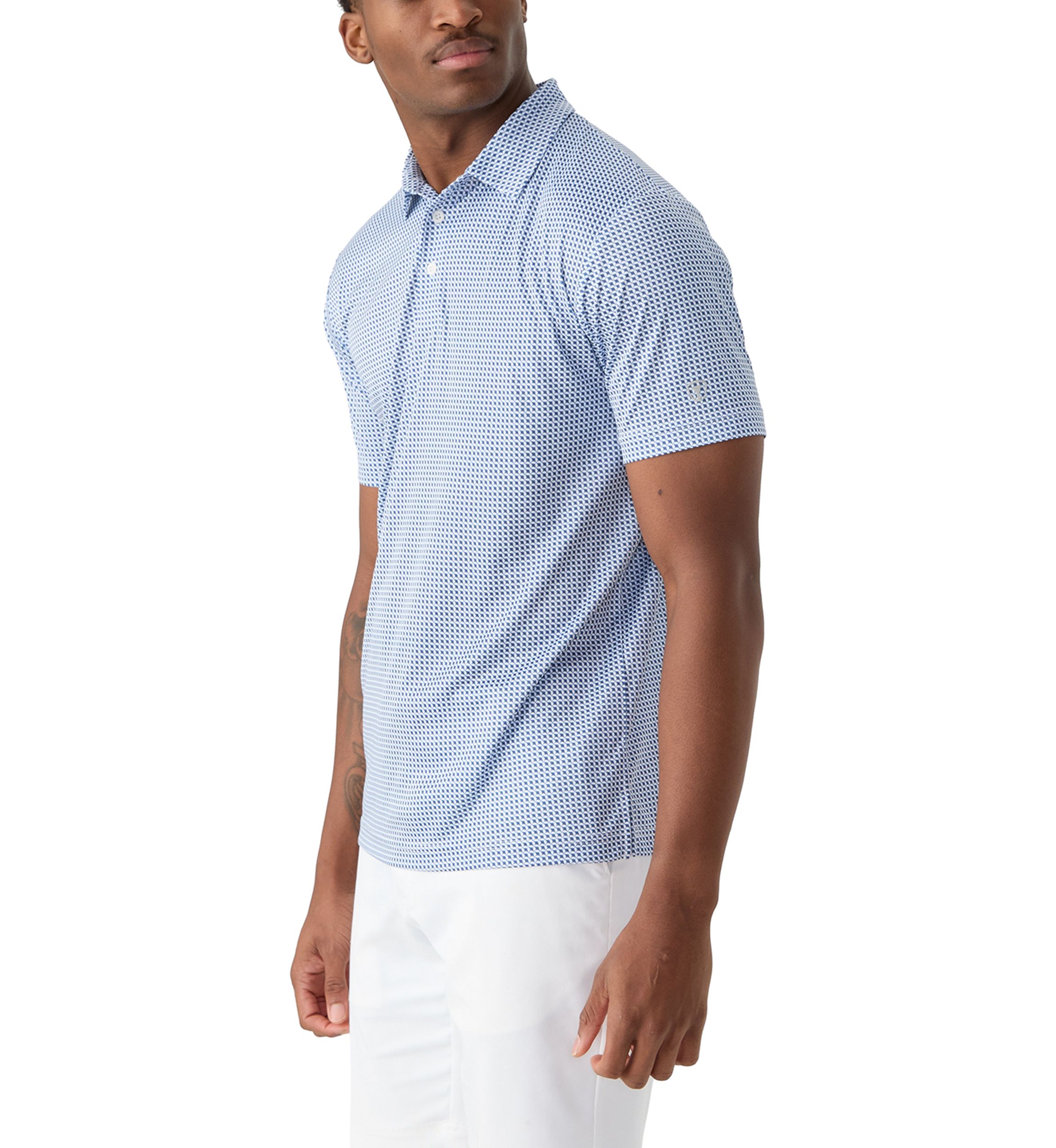 Short Sleeve Stingray Printed Polo Shirt 