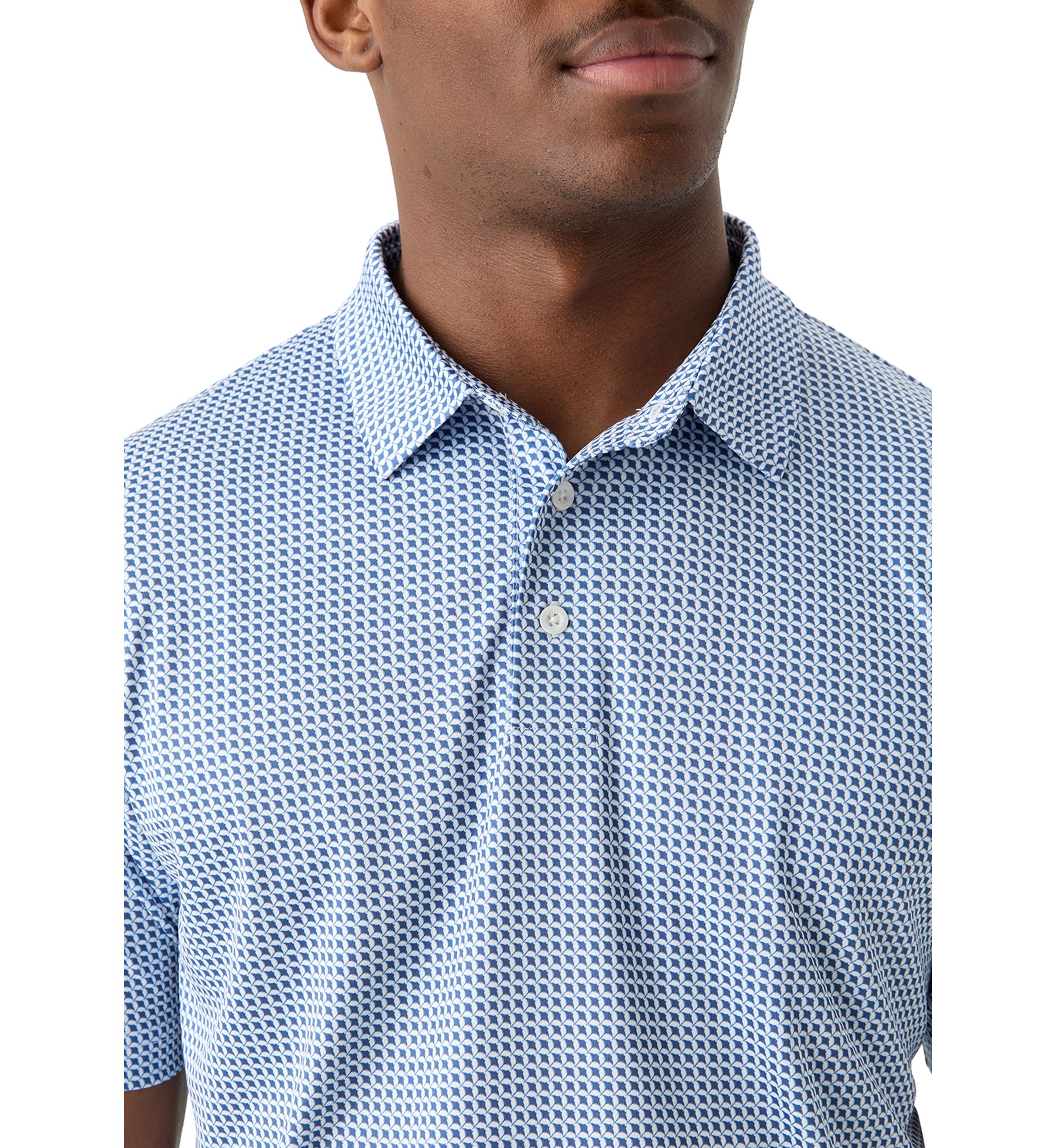 Short Sleeve Stingray Printed Polo Shirt 