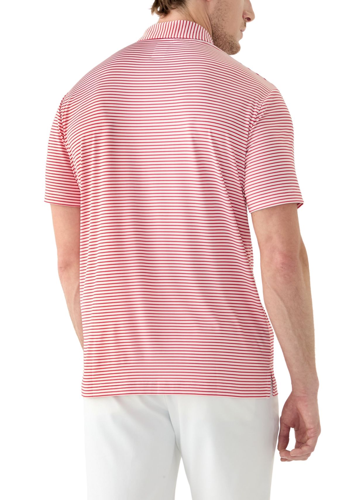 Mens 2 Color Feeder Stripe Polo Shirt