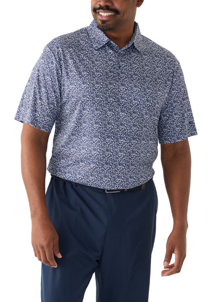 Big & Tall Short Sleeve Printed Polo Shirt 