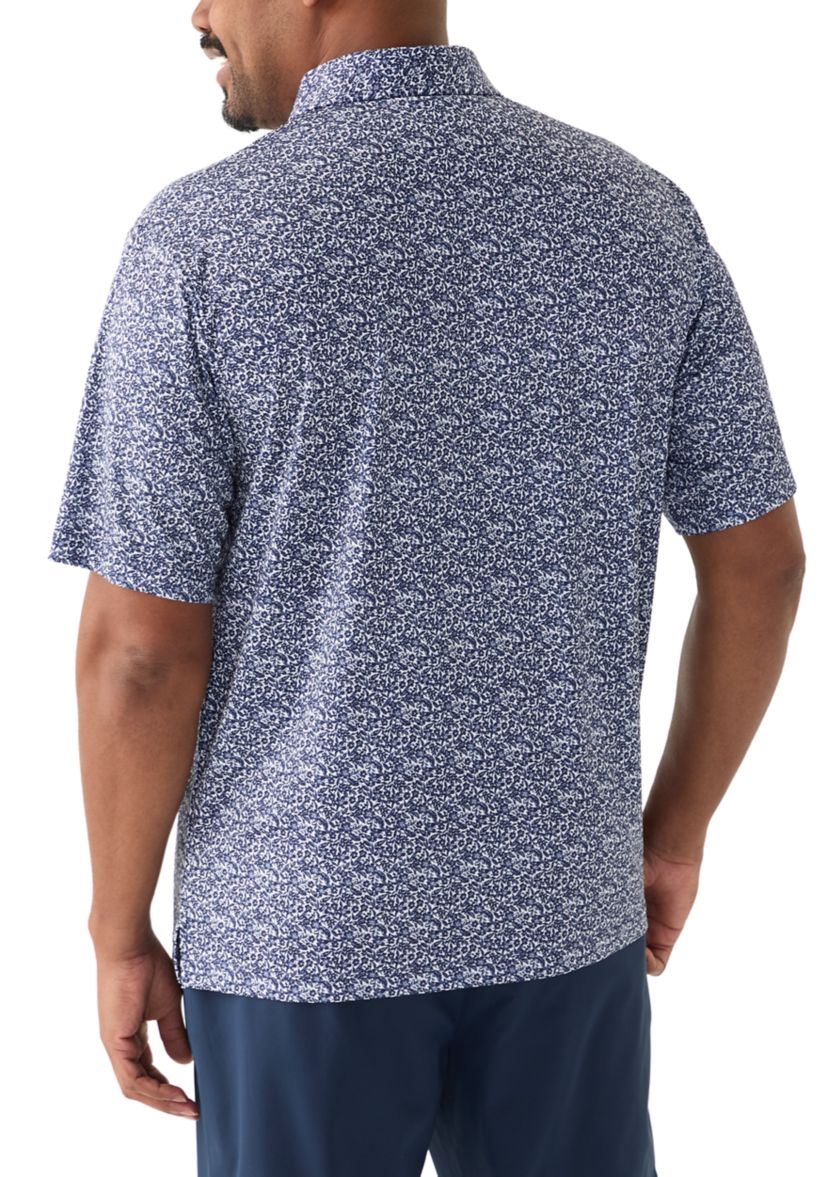 Big & Tall Short Sleeve Printed Polo Shirt 