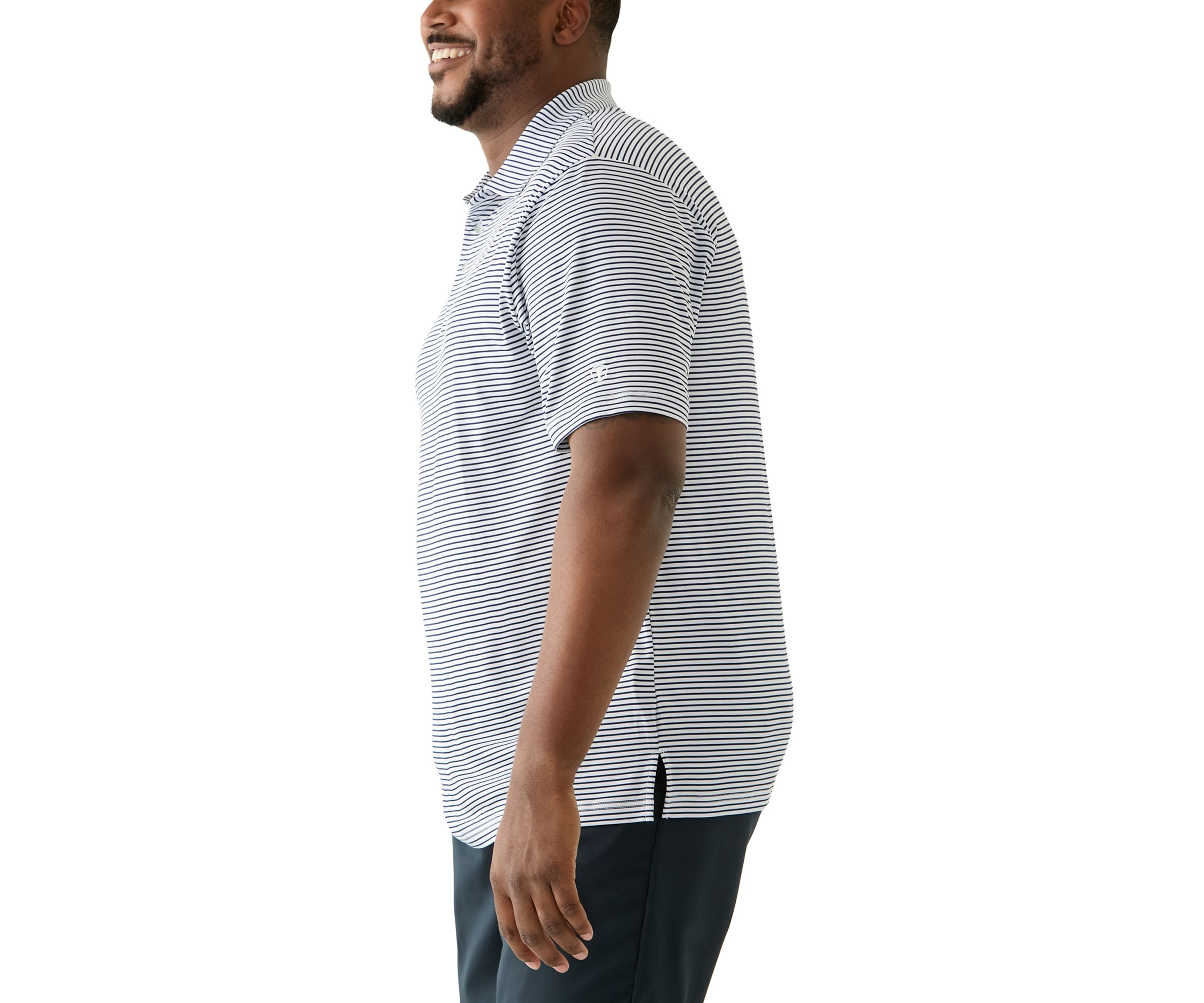 Big & Tall Feeder Stripe Polo Shirt