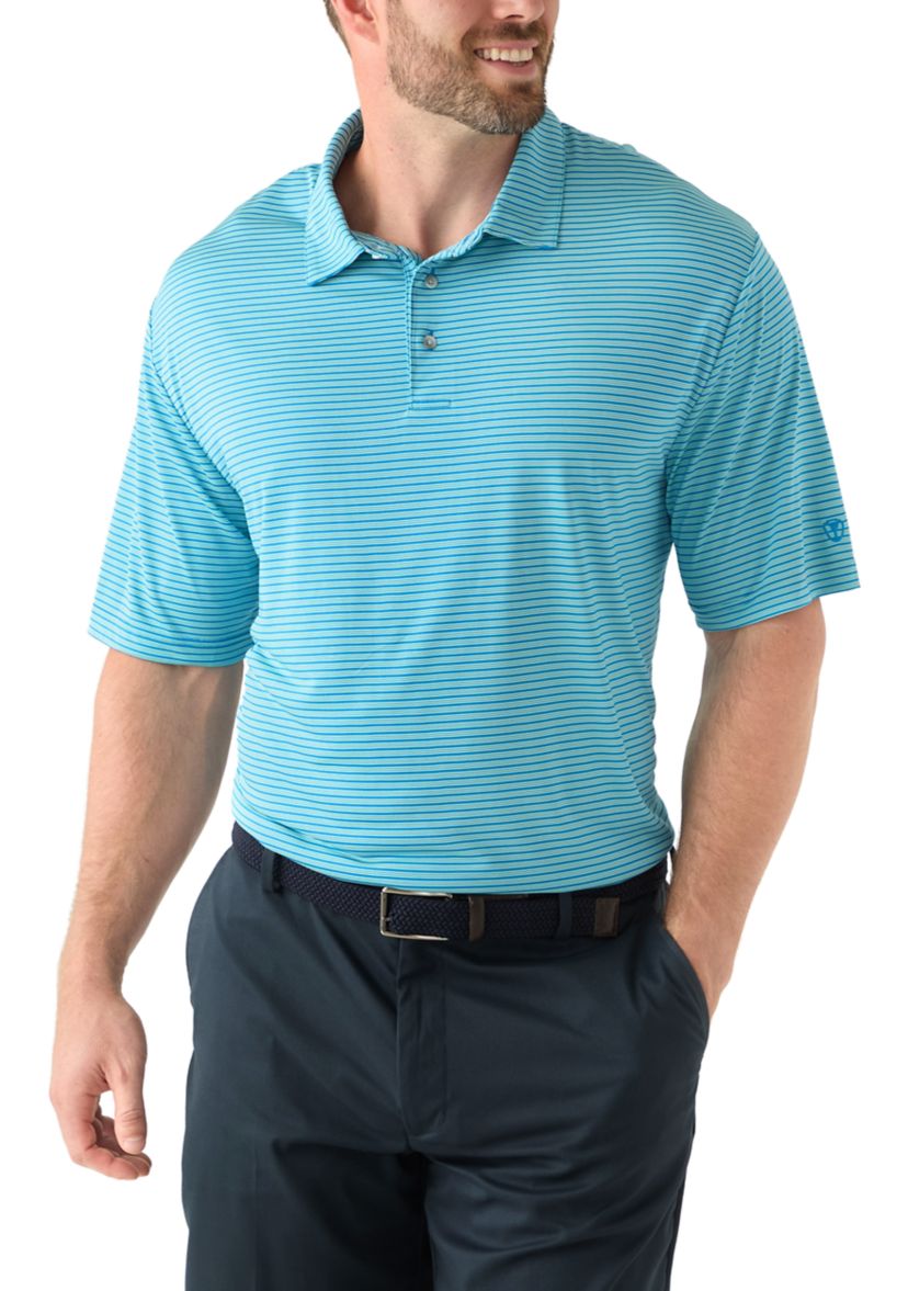 Big & Tall Short Sleeve 3 Count Stripe Polo Shirt