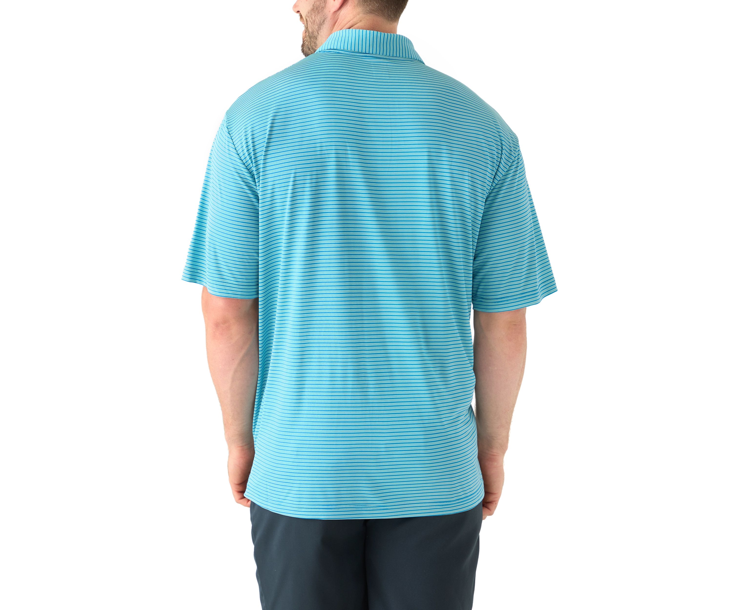 Big & Tall Short Sleeve 3 Count Stripe Polo Shirt