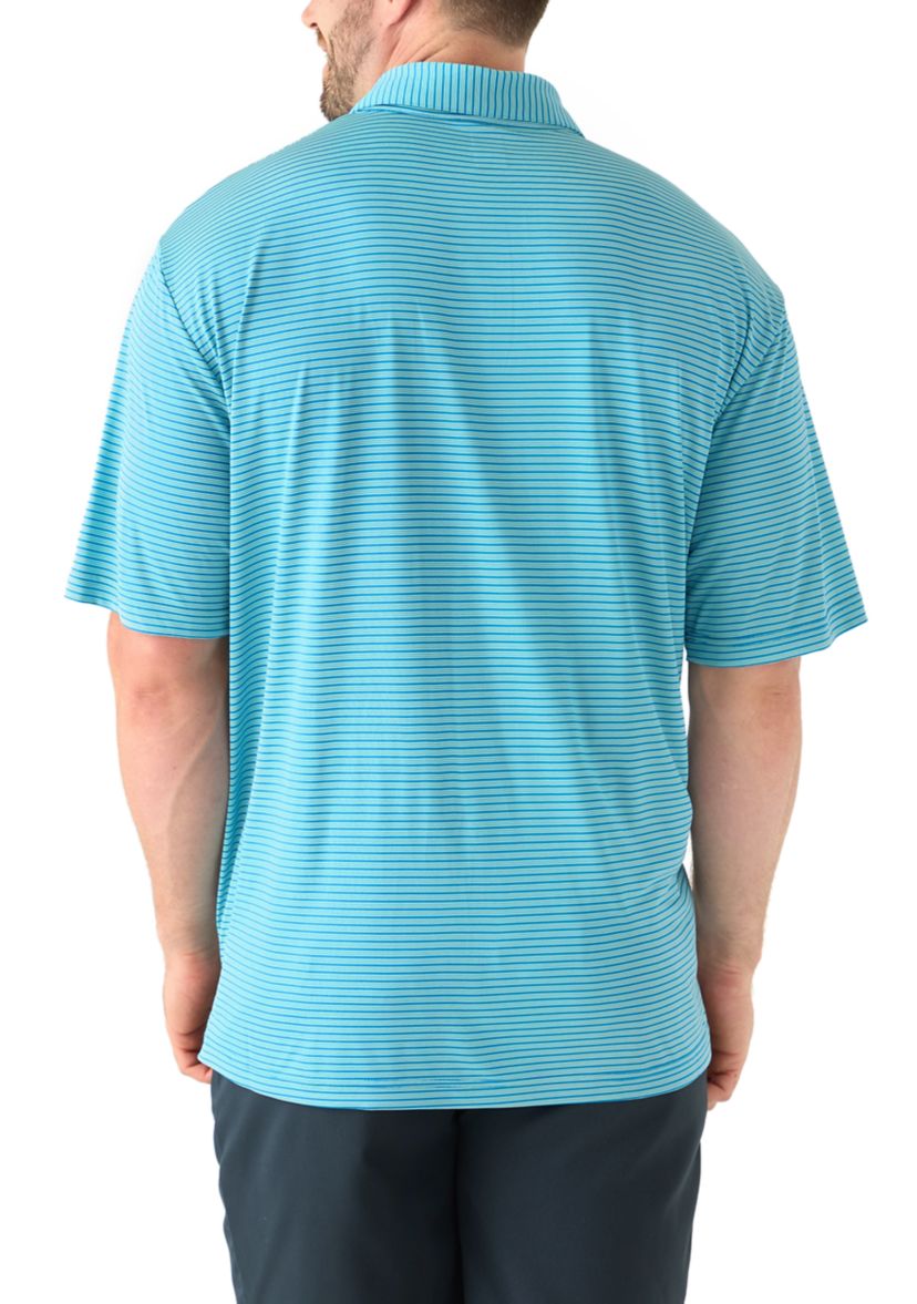 Big & Tall Short Sleeve 3 Count Stripe Polo Shirt