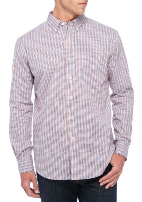 Saddlebred® Long Sleeve Multi Gingham Dress Shirt | belk