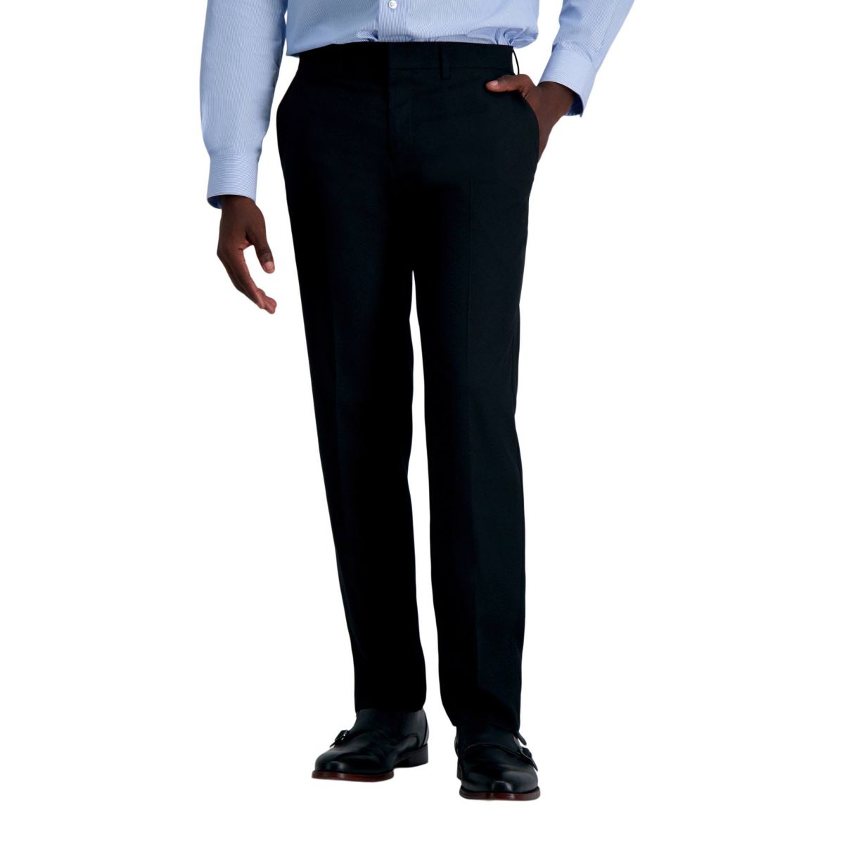 Louis Raphael Premium Stretch Straight Fit Flat Front Dress Pant