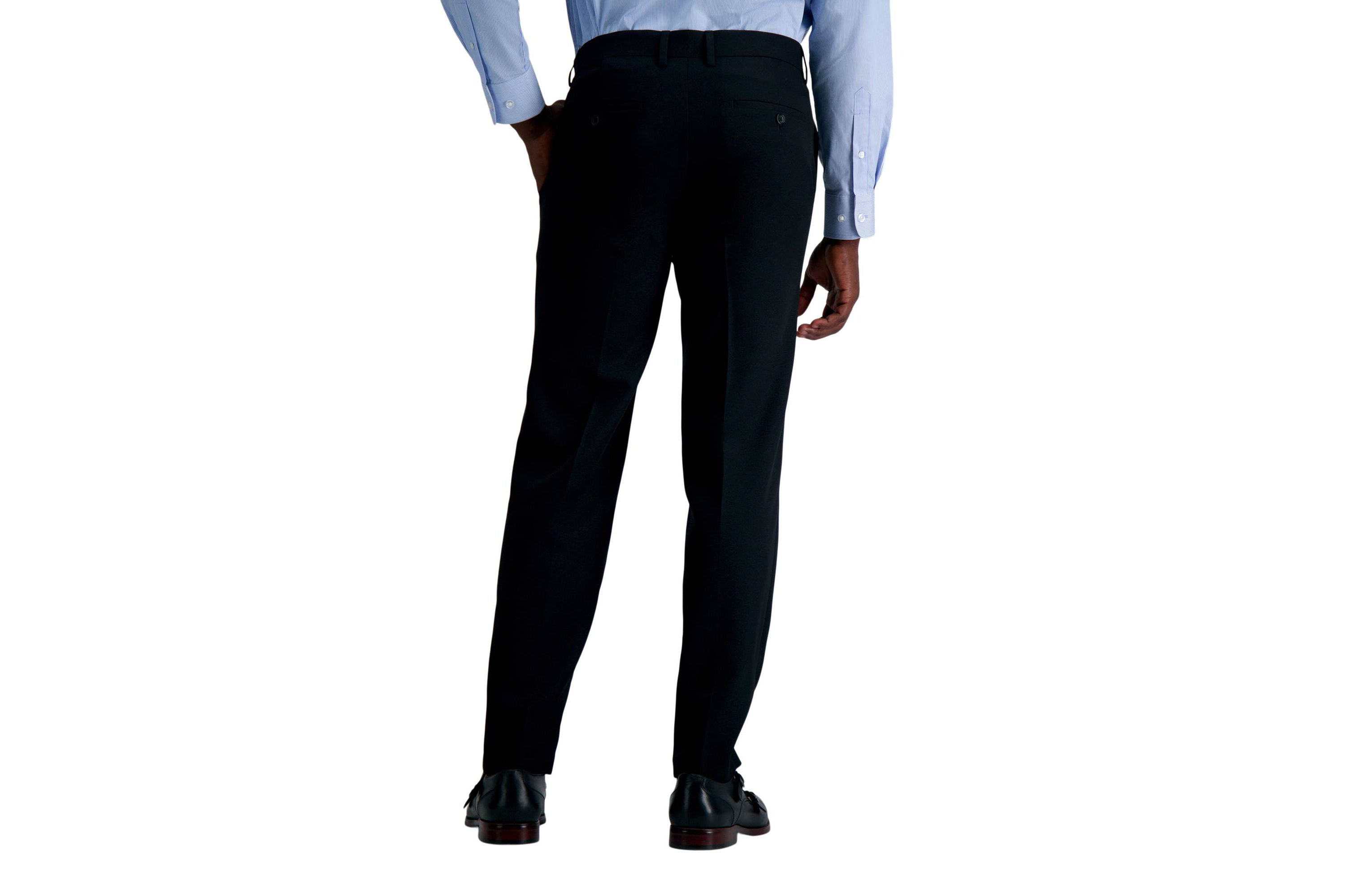 Louis Raphael Premium Stretch Straight Fit Flat Front Dress Pant