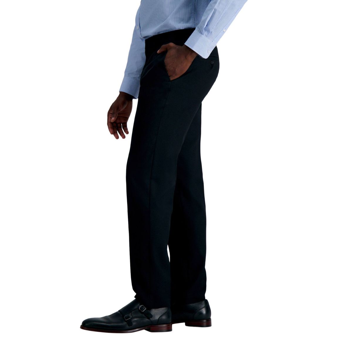 Louis Raphael Premium Stretch Straight Fit Flat Front Dress Pant