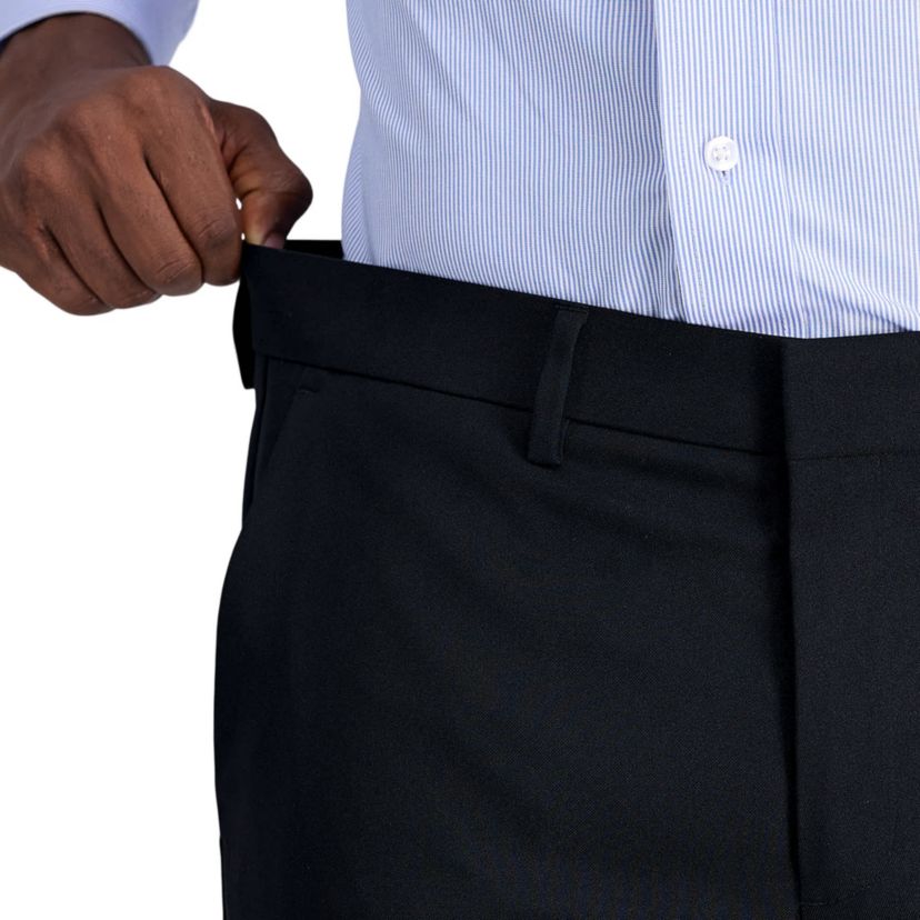 Louis Raphael Premium Stretch Straight Fit Flat Front Dress Pant