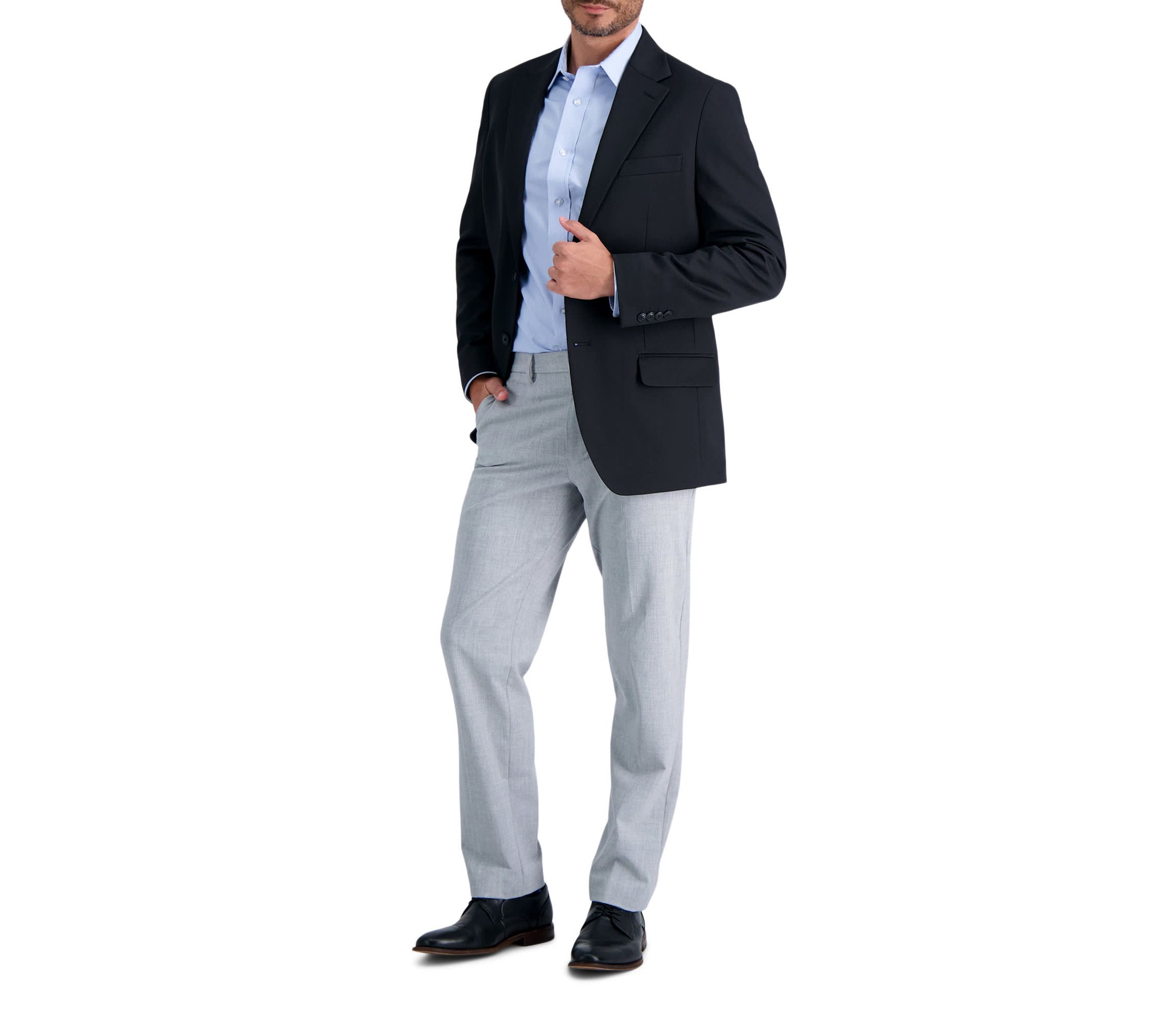 louis raphael skinny fit dress pants Raphael Men's Washable Flat Front Slim Fit Black Dress Pants, Black / 30