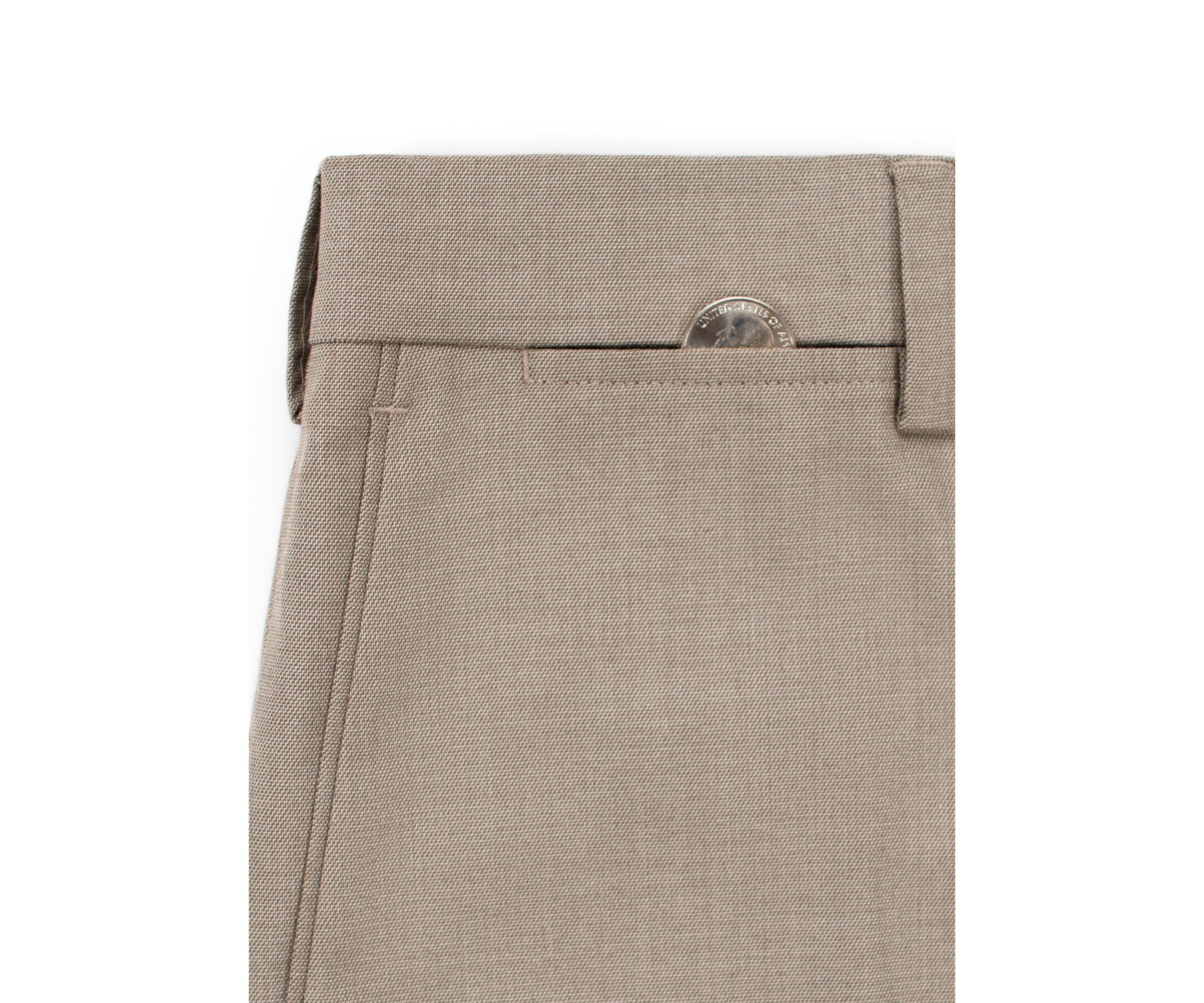 Sharkskin Slim Fit Flat Front Dress Pants