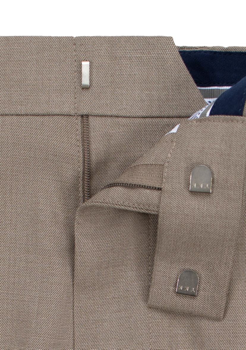 Sharkskin Slim Fit Flat Front Dress Pants
