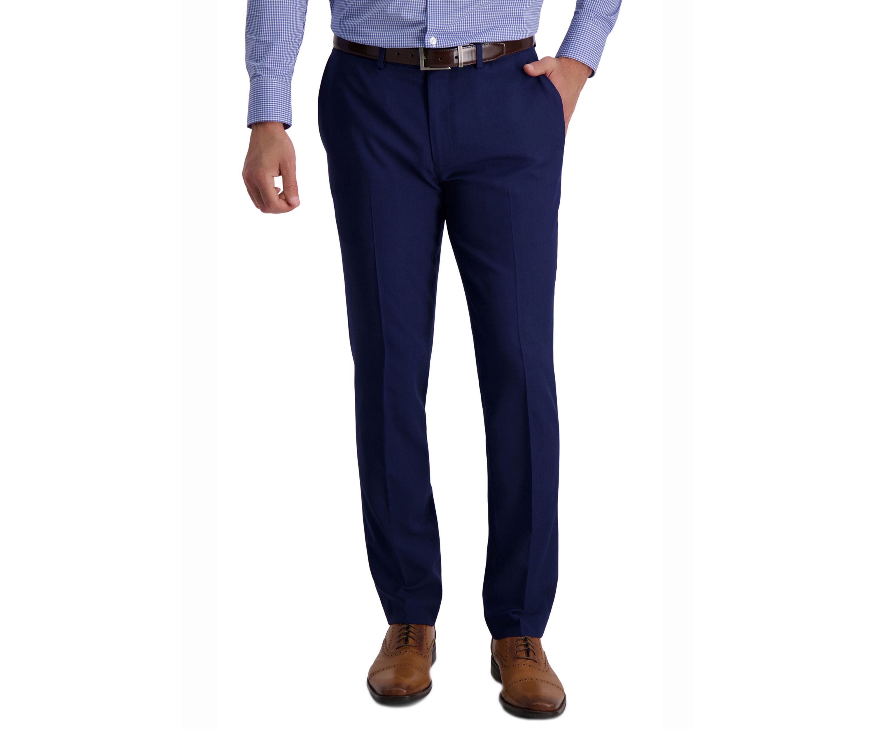 Mens Stretch Stria Slim Fit Suit Separate Pants