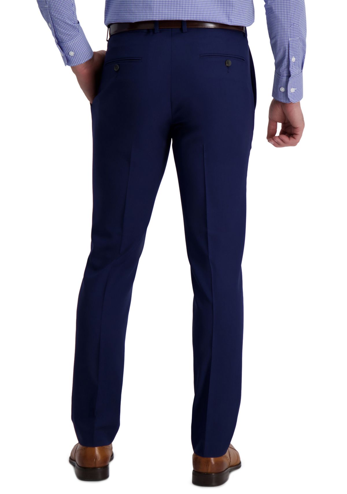 Mens Stretch Stria Slim Fit Suit Separate Pants