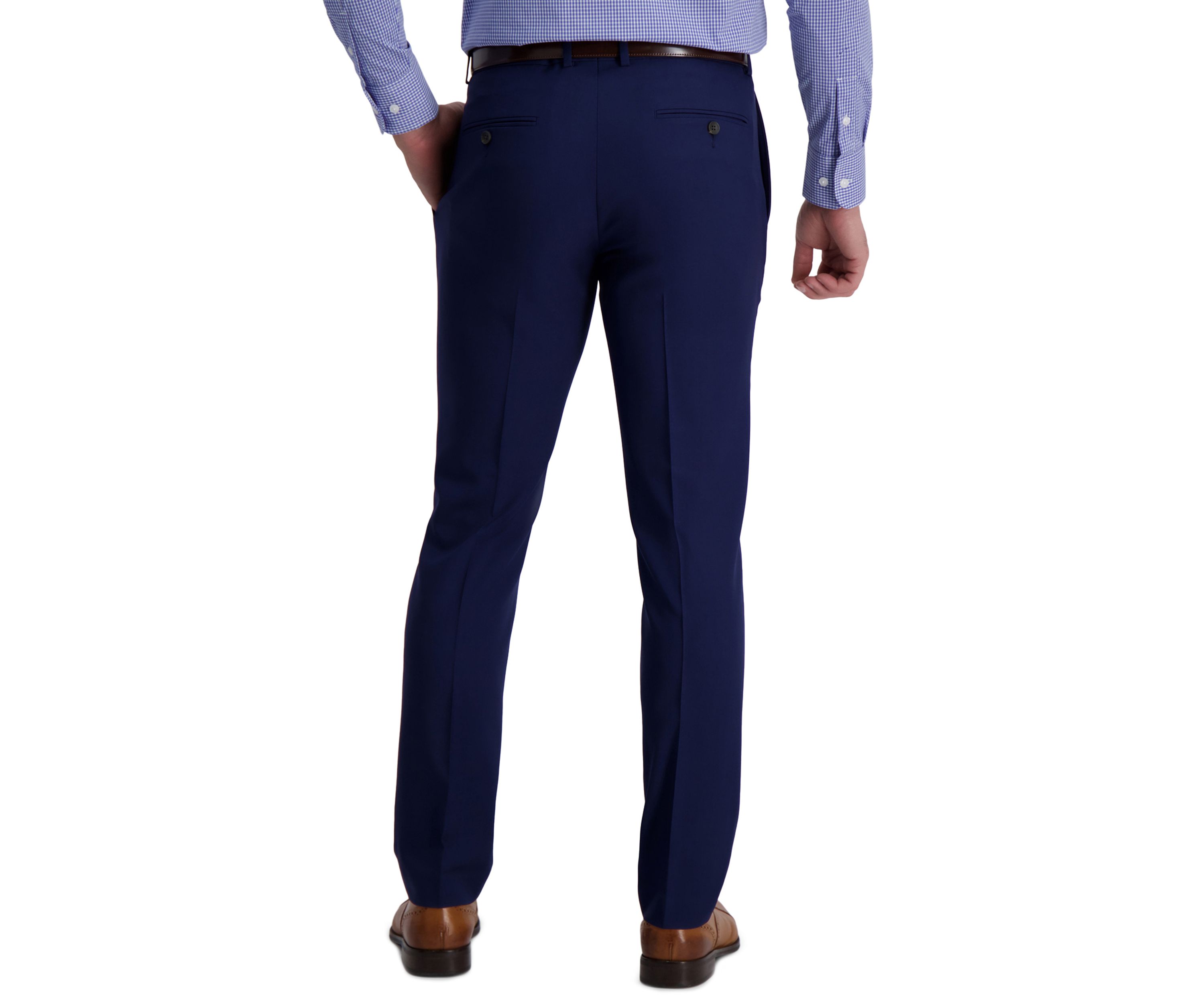 Mens Stretch Stria Slim Fit Suit Separate Pants
