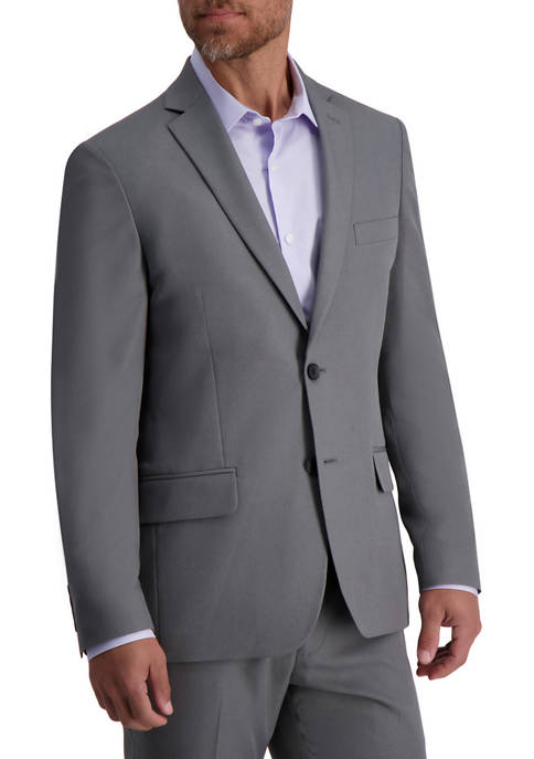 Mens Heather Stretch Skinny Fit Suit Separate Jacket