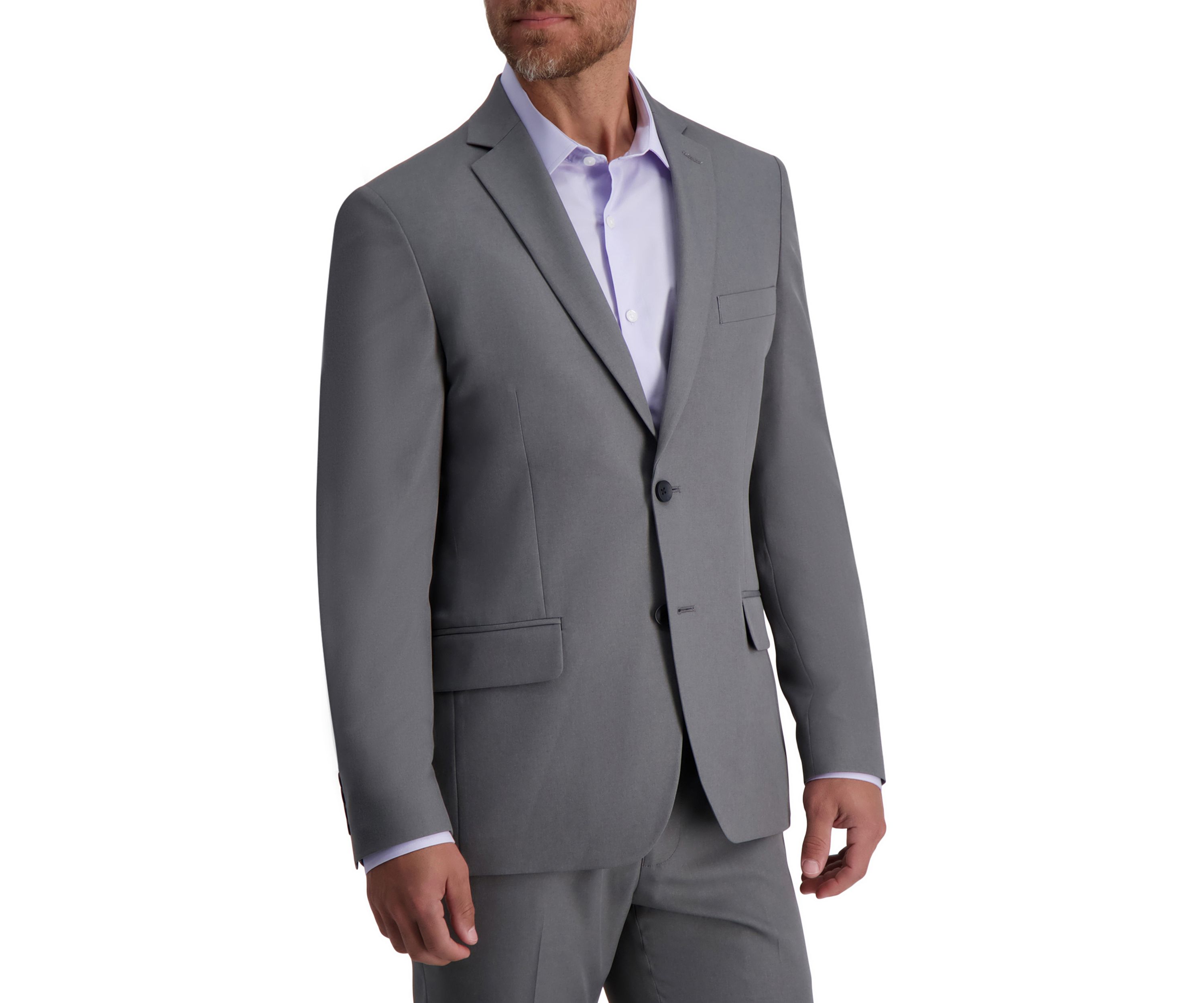 Mens Heather Stretch Skinny Fit Suit Separate Jacket