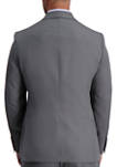 Mens Heather Stretch Skinny Fit Suit Separate Jacket