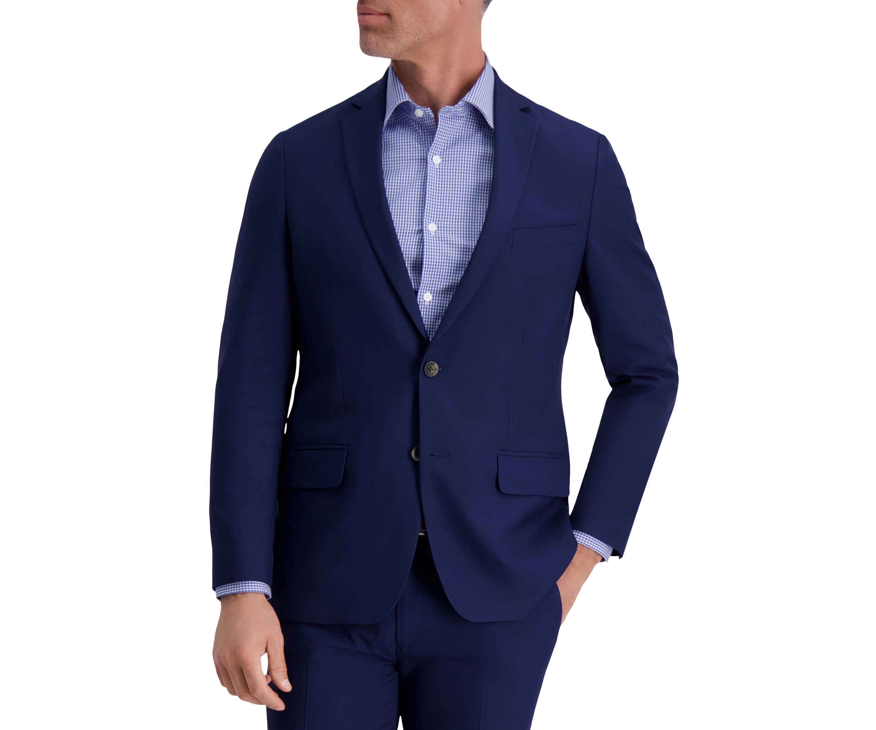 Stretch Stria Slim Fit Suit Separate Jacket