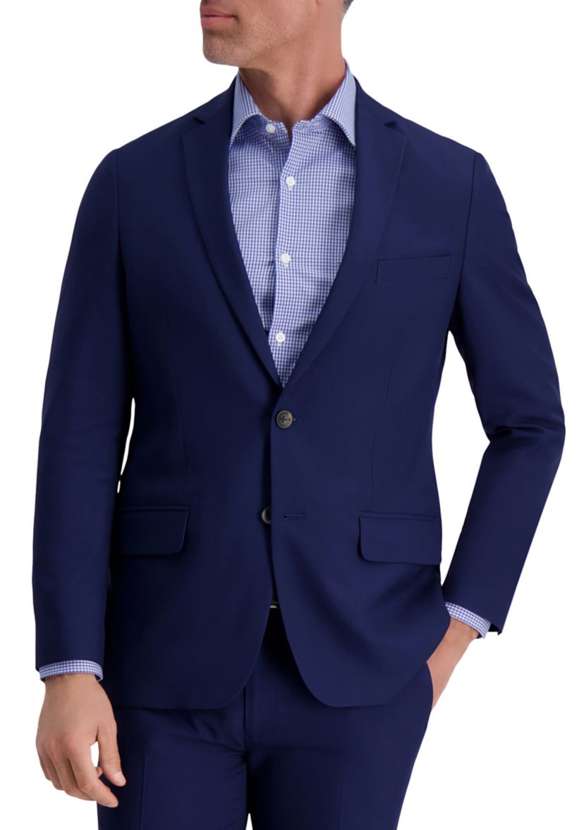 Stretch Stria Slim Fit Suit Separate Jacket