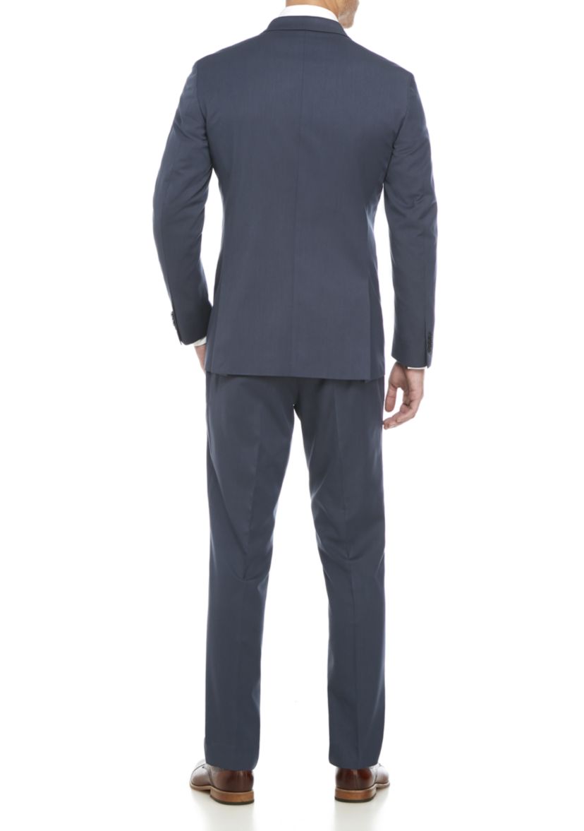 2-Piece Solid Stretch Suit