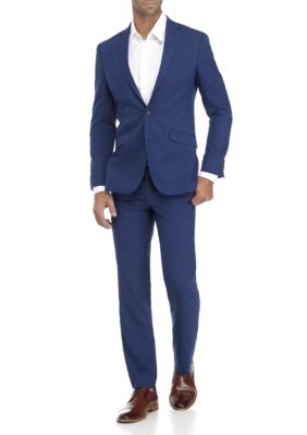 Kenneth Cole Bright Blue Sharkskin Slim Fit Suit | belk