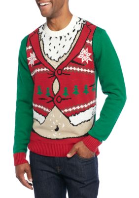 Ugly Christmas Sweater Fat Santa Sweater | belk