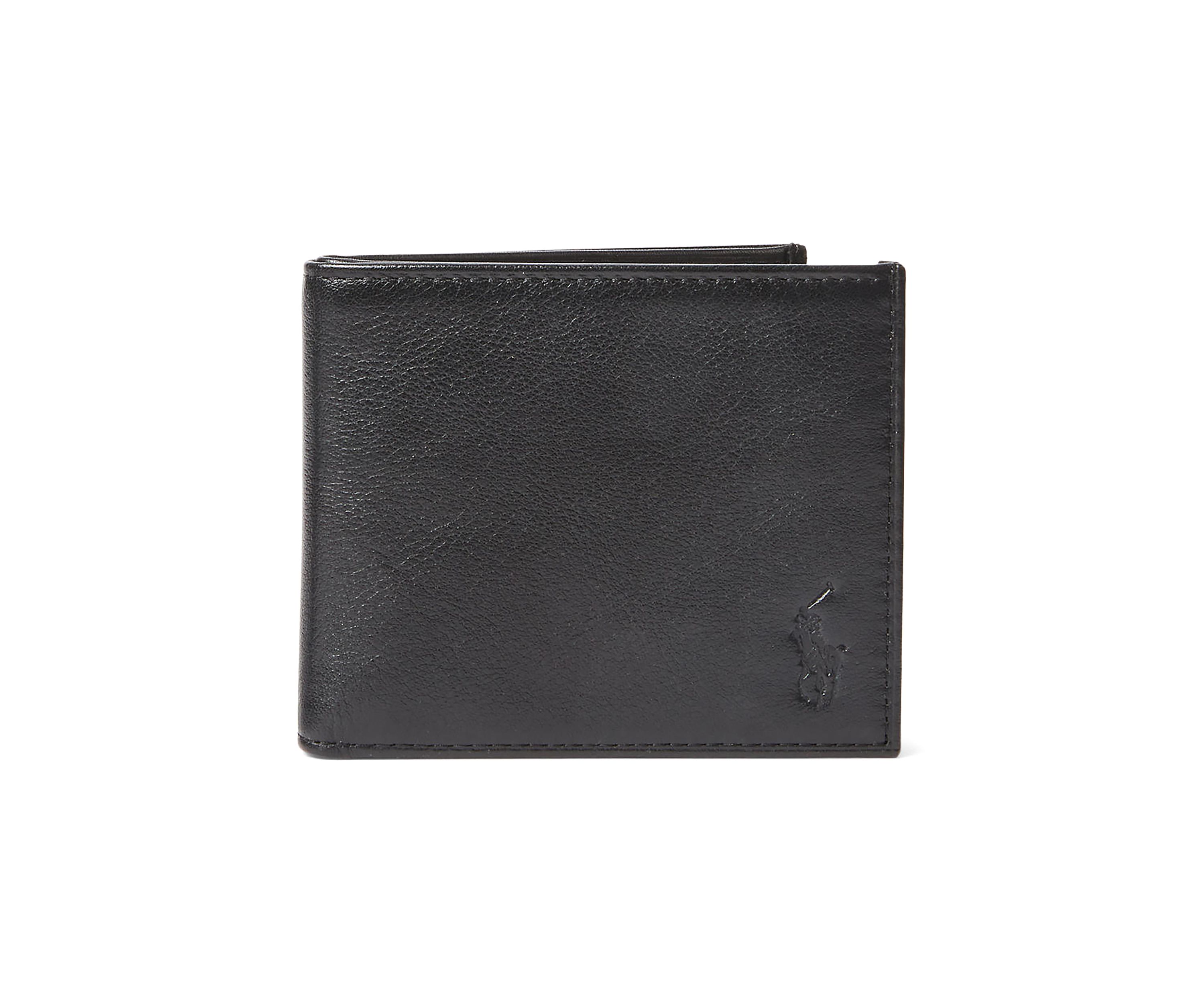 Pebbled Leather Billfold Wallet