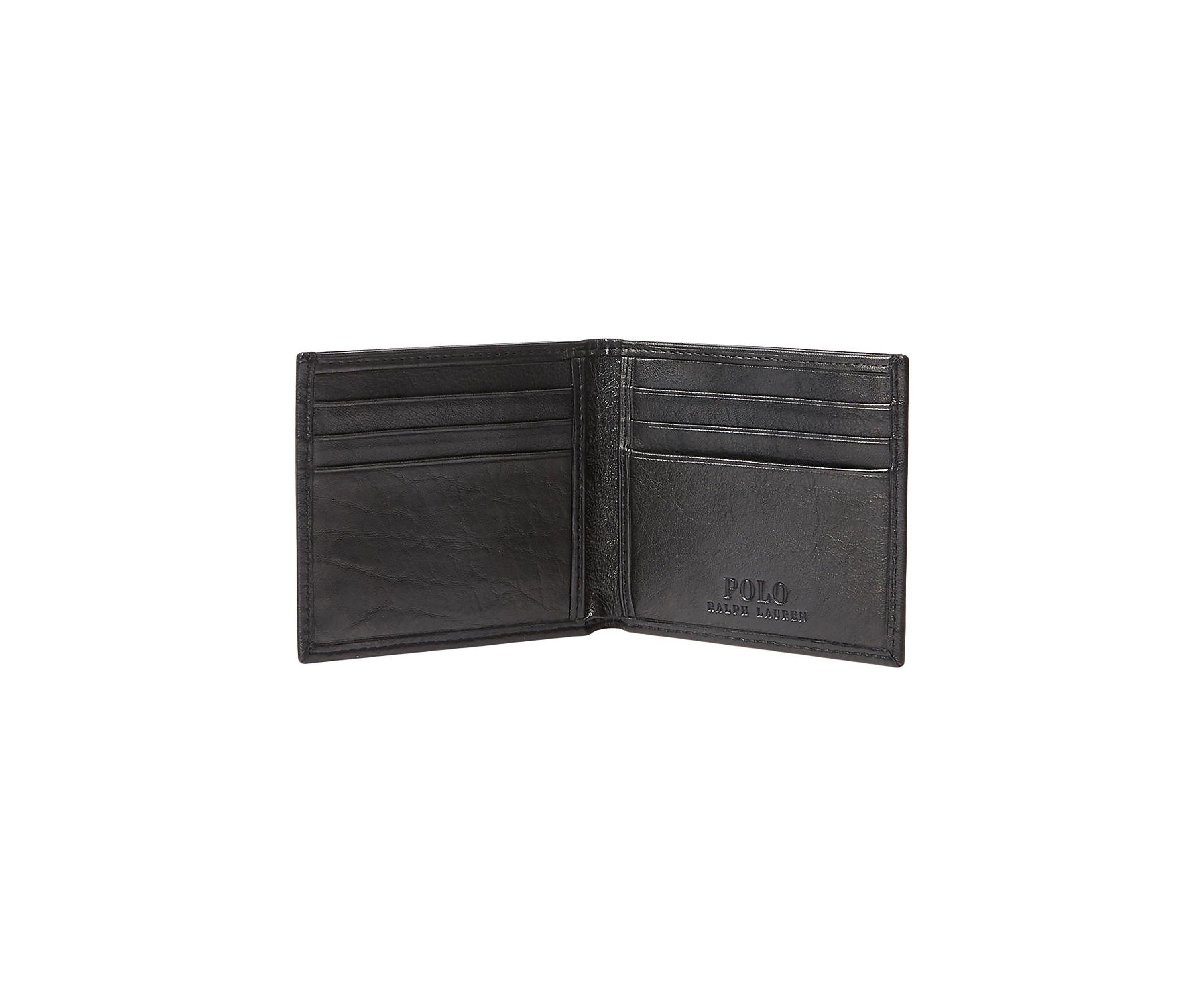 Pebbled Leather Billfold Wallet