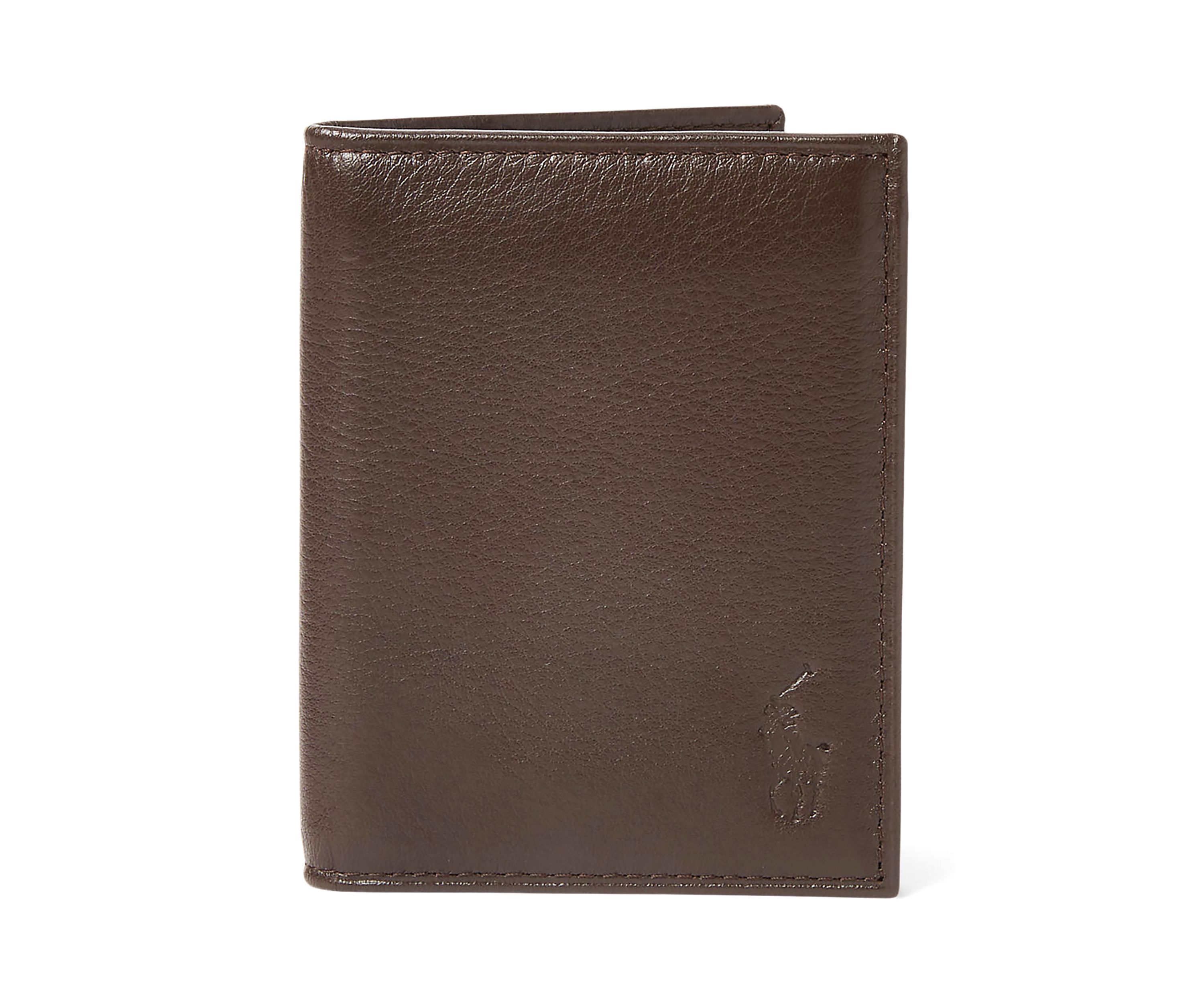 Pebbled Leather Billfold Wallet