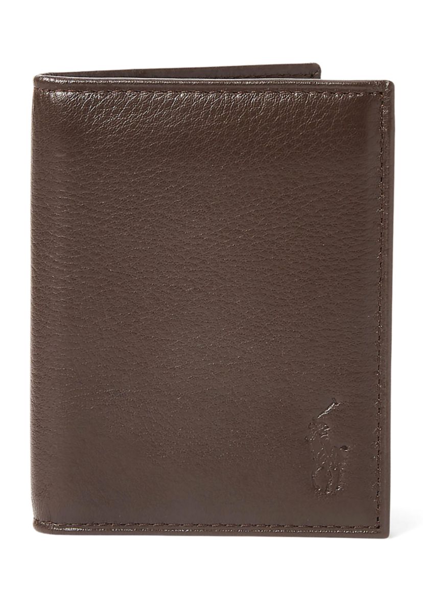 Pebbled Leather Billfold Wallet