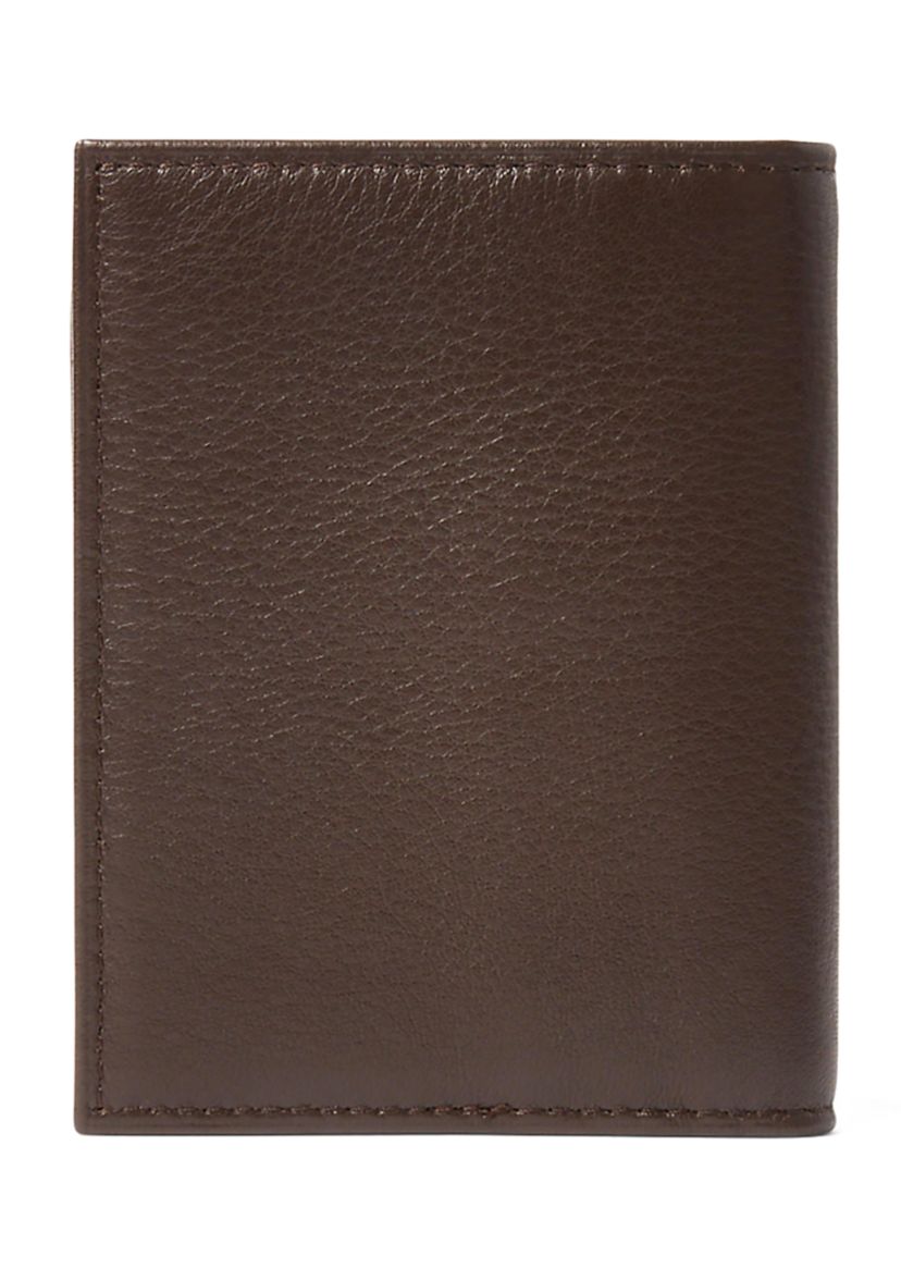 Pebbled Leather Billfold Wallet