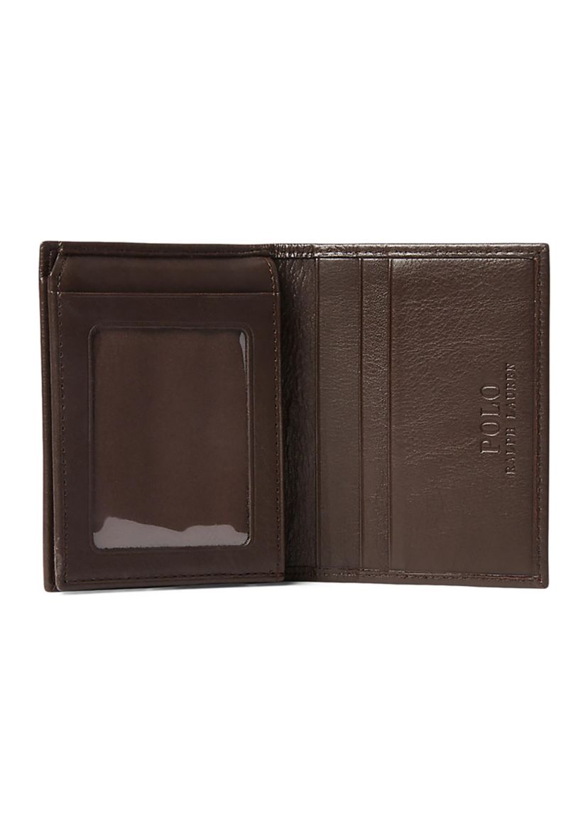 Pebbled Leather Billfold Wallet
