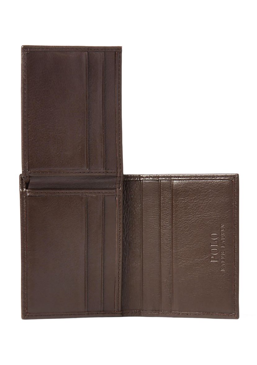 Pebbled Leather Billfold Wallet