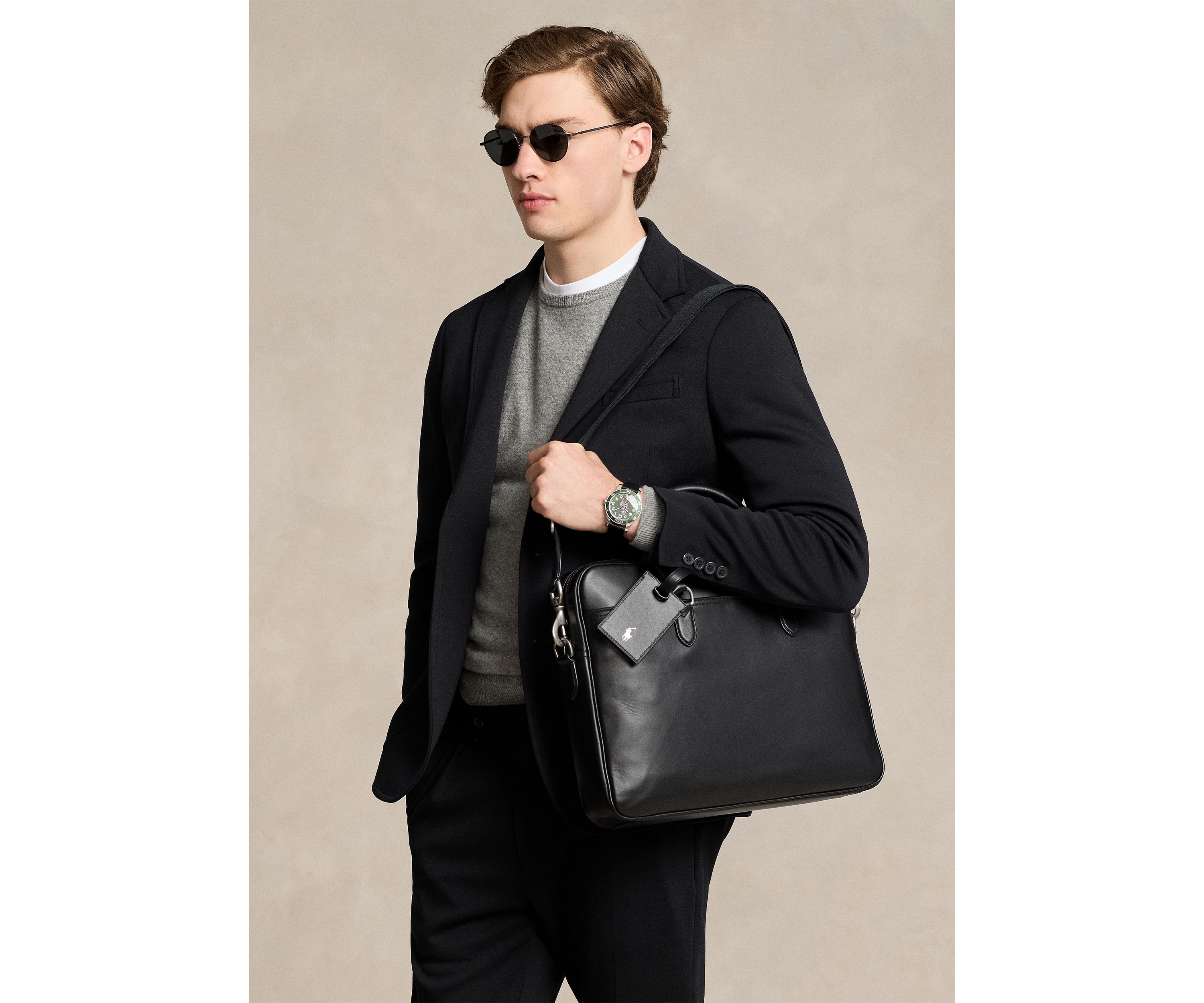 Smooth Leather Commuter Bag