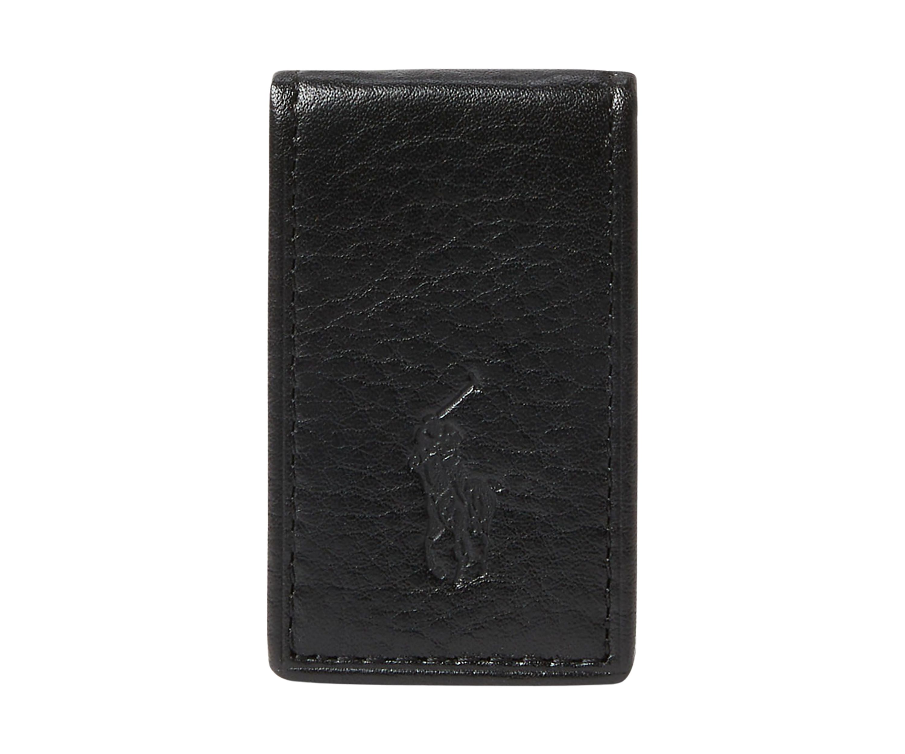 Pebbled Leather Money Clip