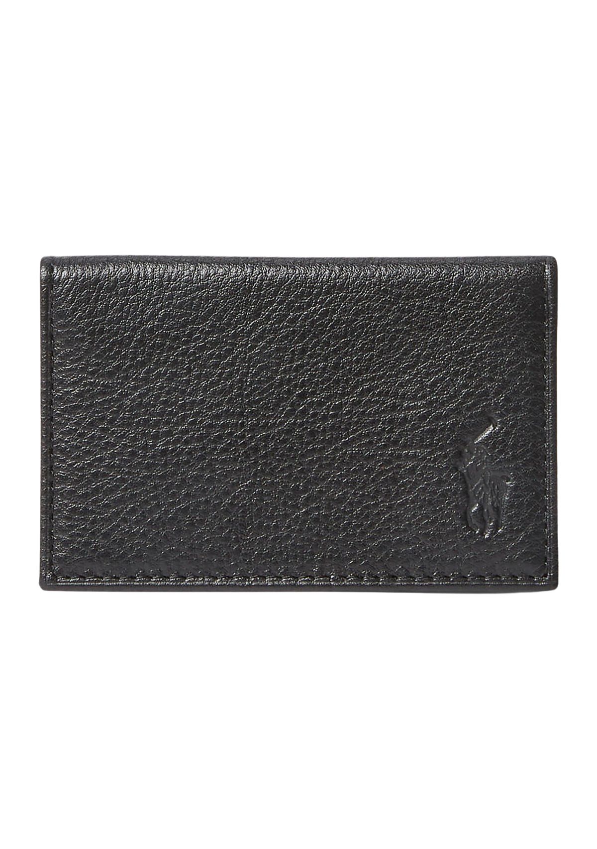 Pebbled Leather Card Wallet