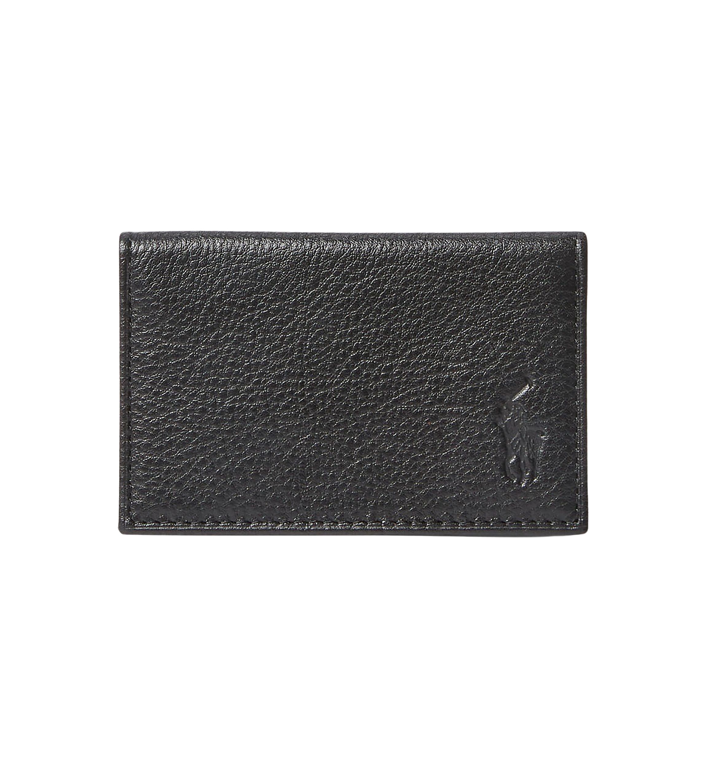 Pebbled Leather Card Wallet