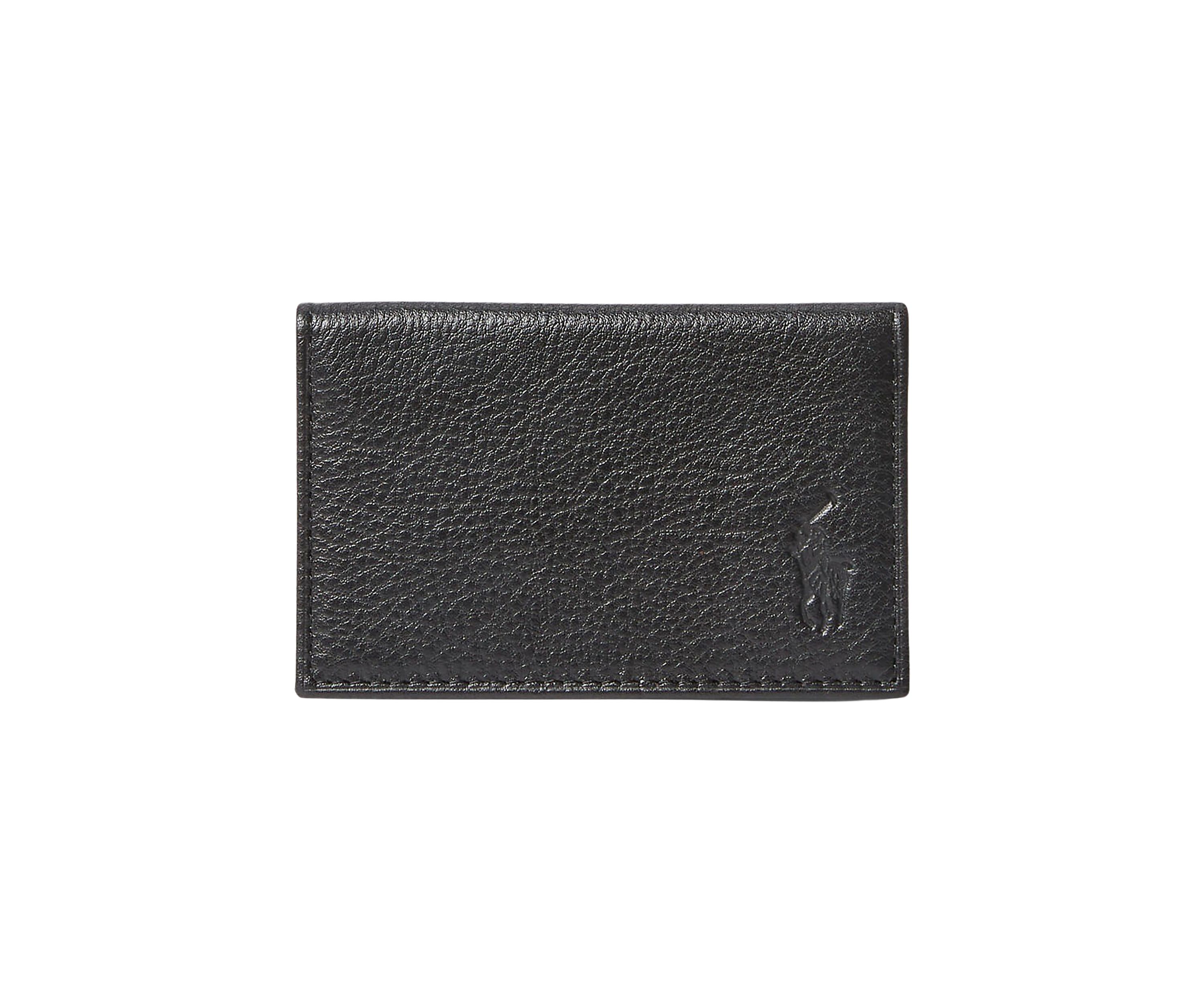 Pebbled Leather Card Wallet