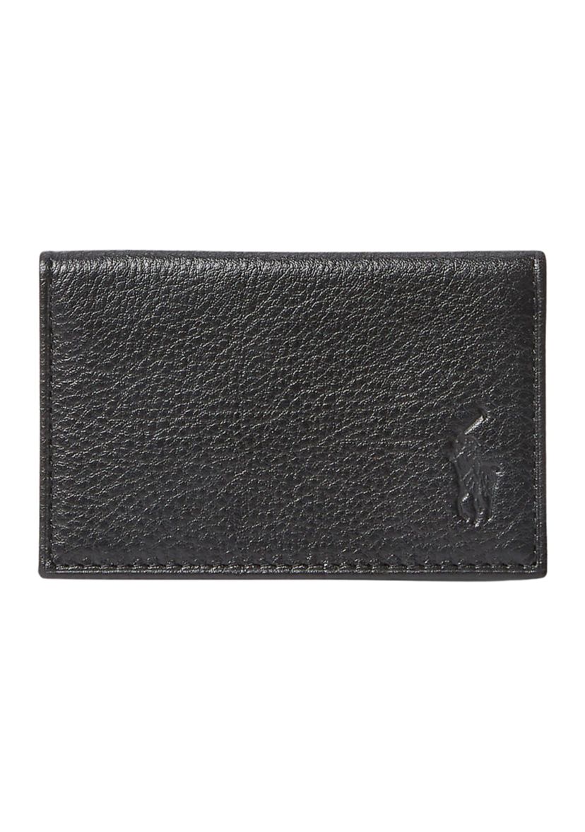 Pebbled Leather Card Wallet