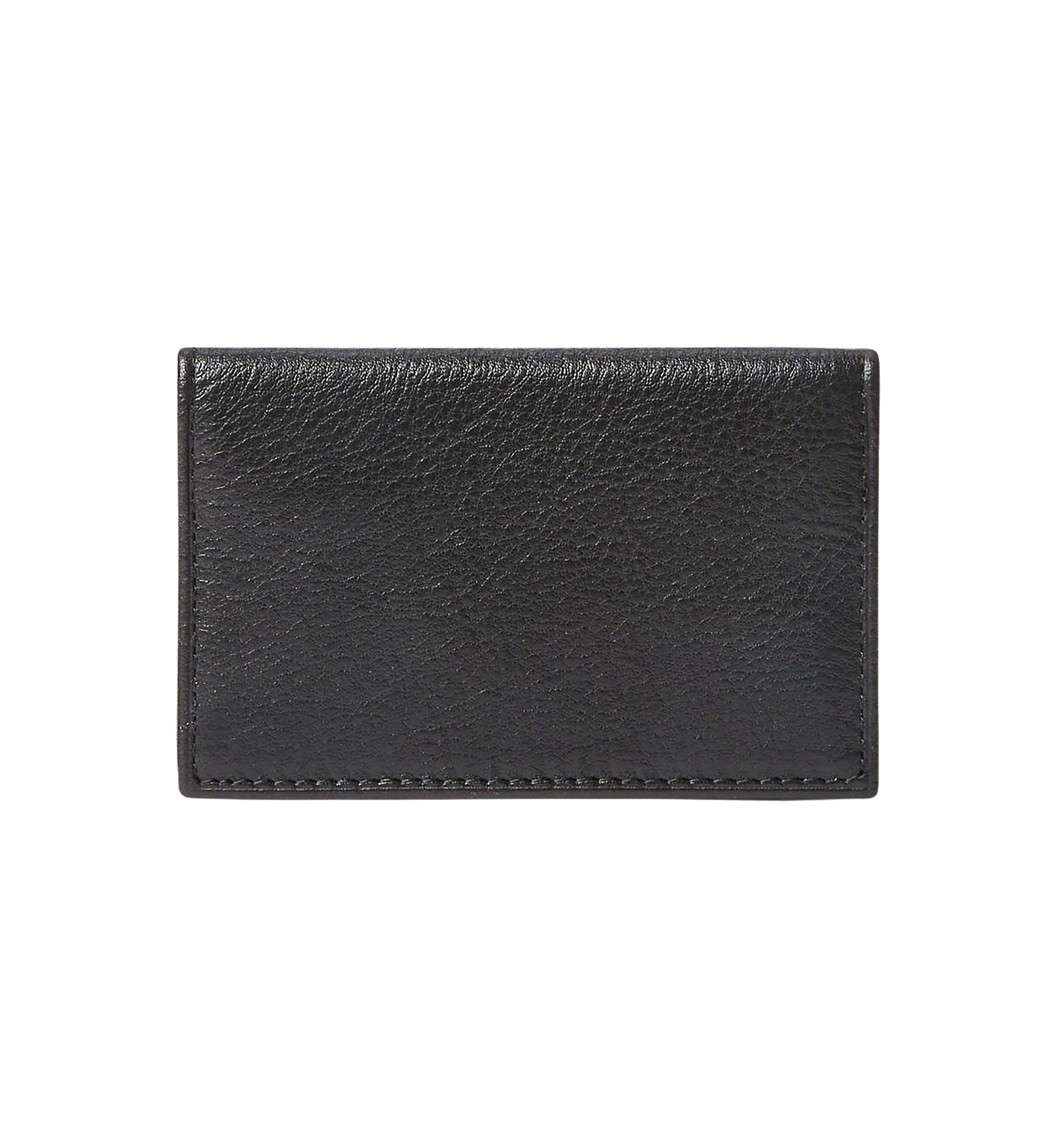 Pebbled Leather Card Wallet